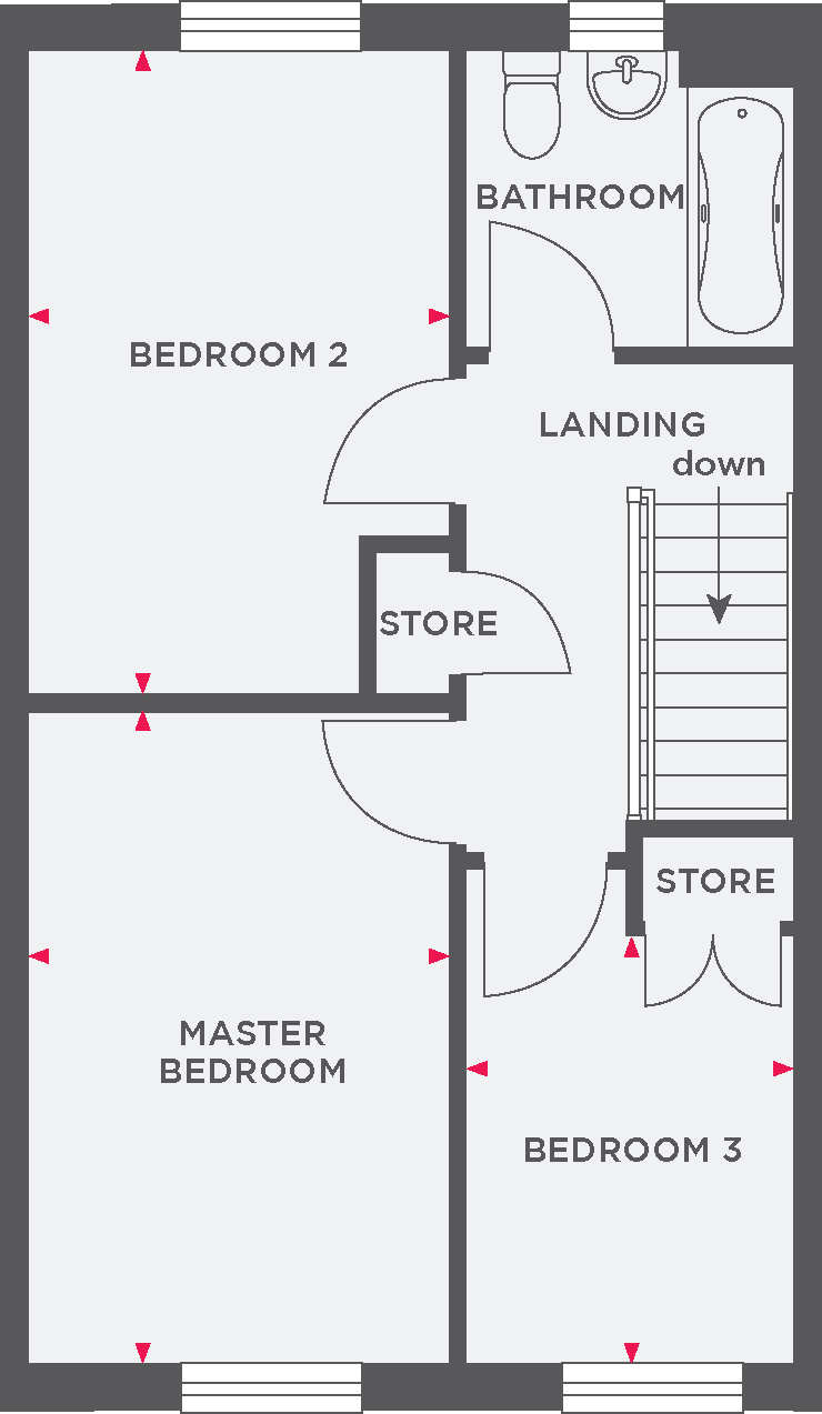 286, Off A390 Truro Road, St Austell floorplan