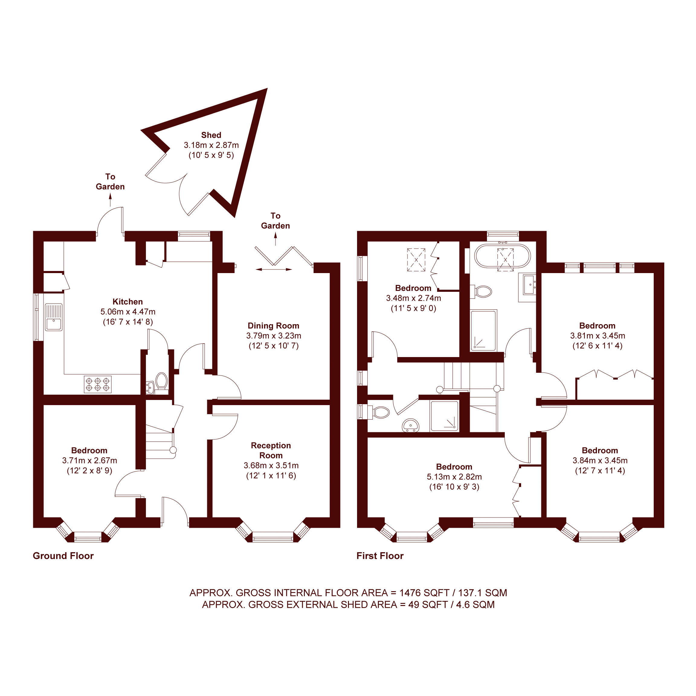 39, Berry Hill, London floorplan