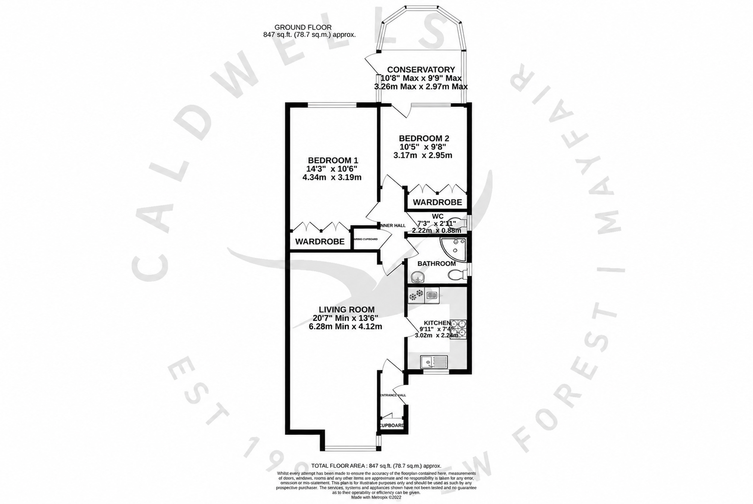 28, Stratford Place, Lymington floorplan