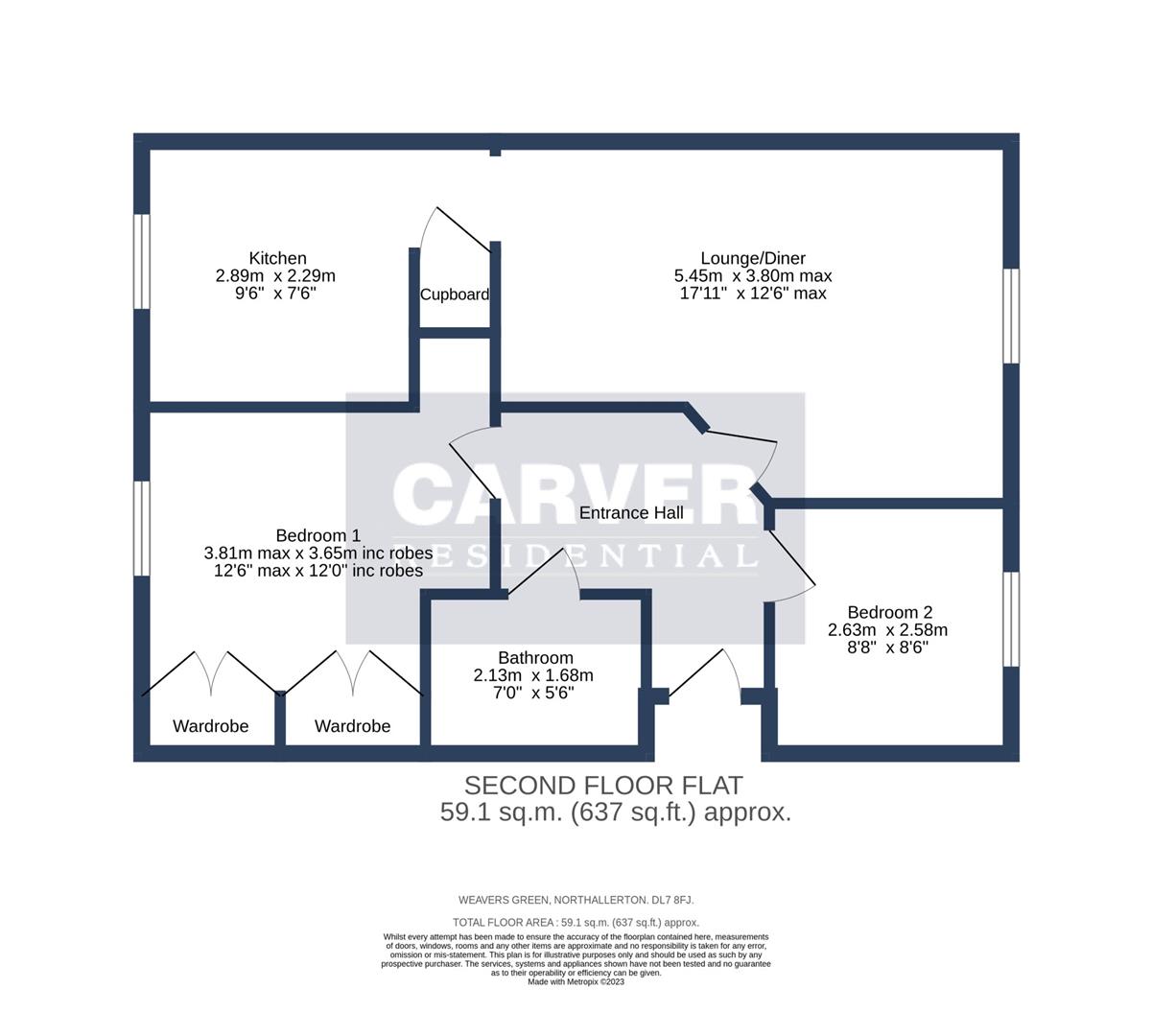 Weavers Green, Northallerton DL7, 2 bedroom flat for sale 66928685