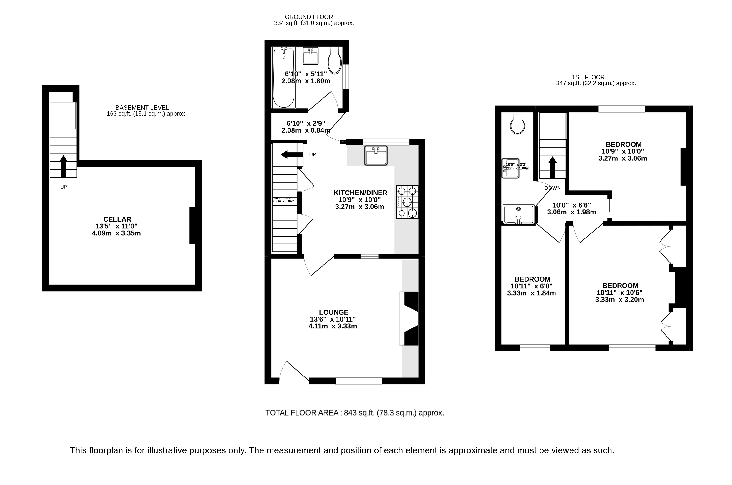 13, Front Street, Luton floorplan