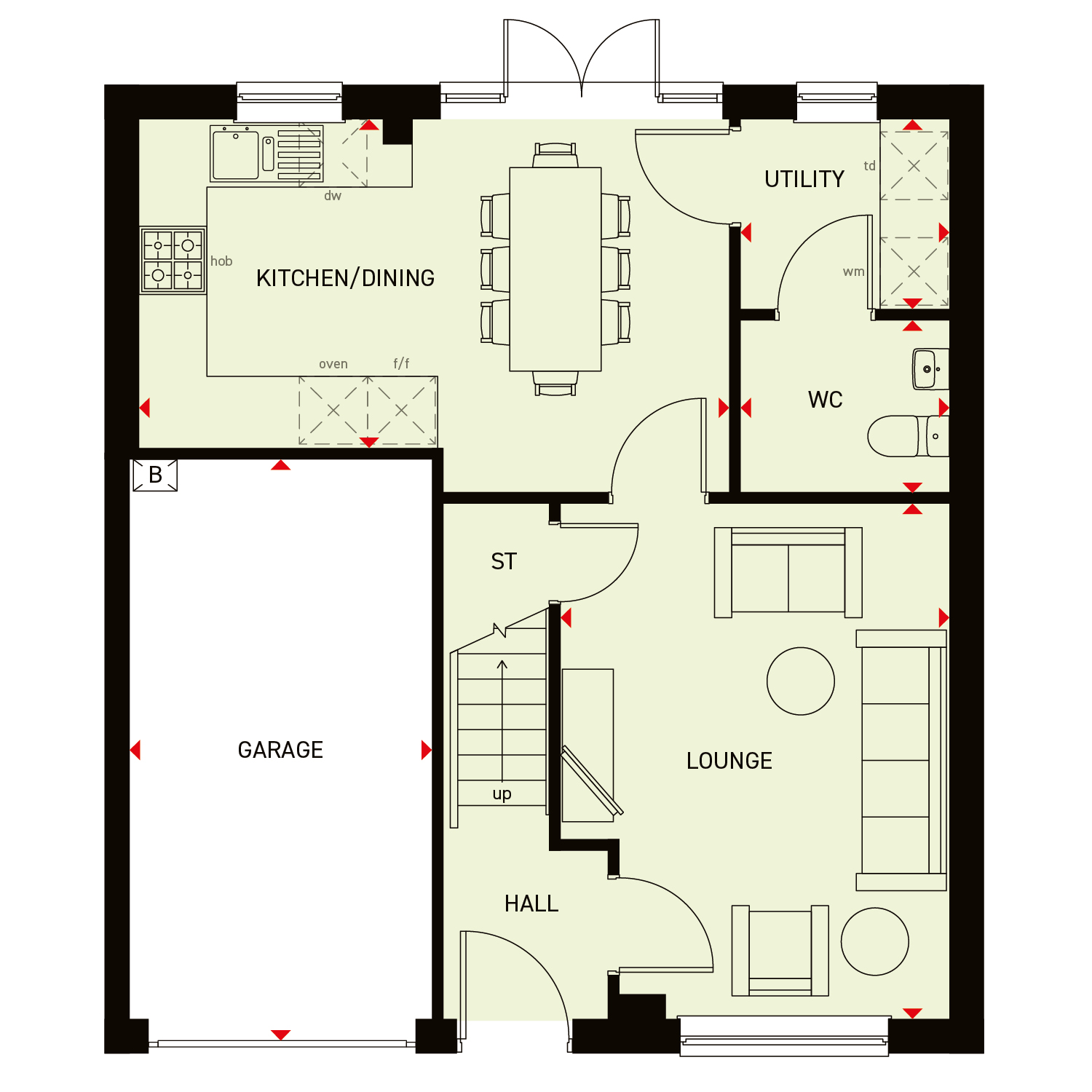 Paddock Lane, Halifax floorplan