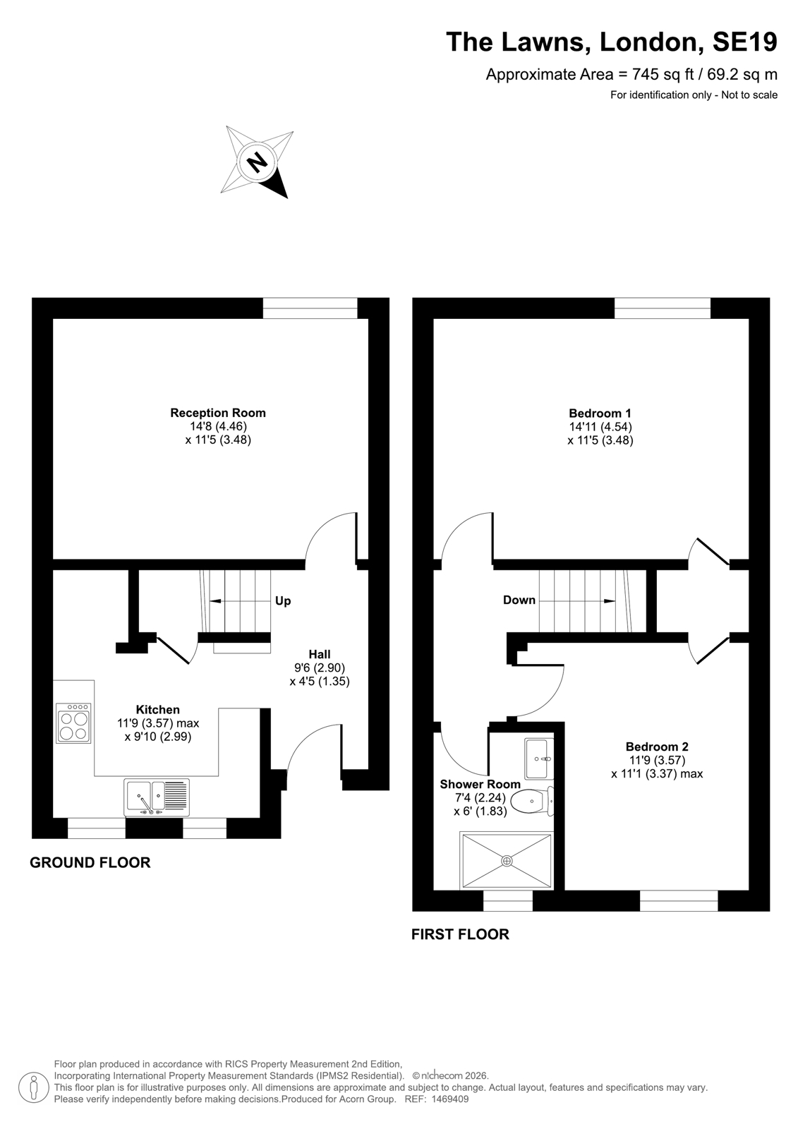 57, The Lawns, London floorplan