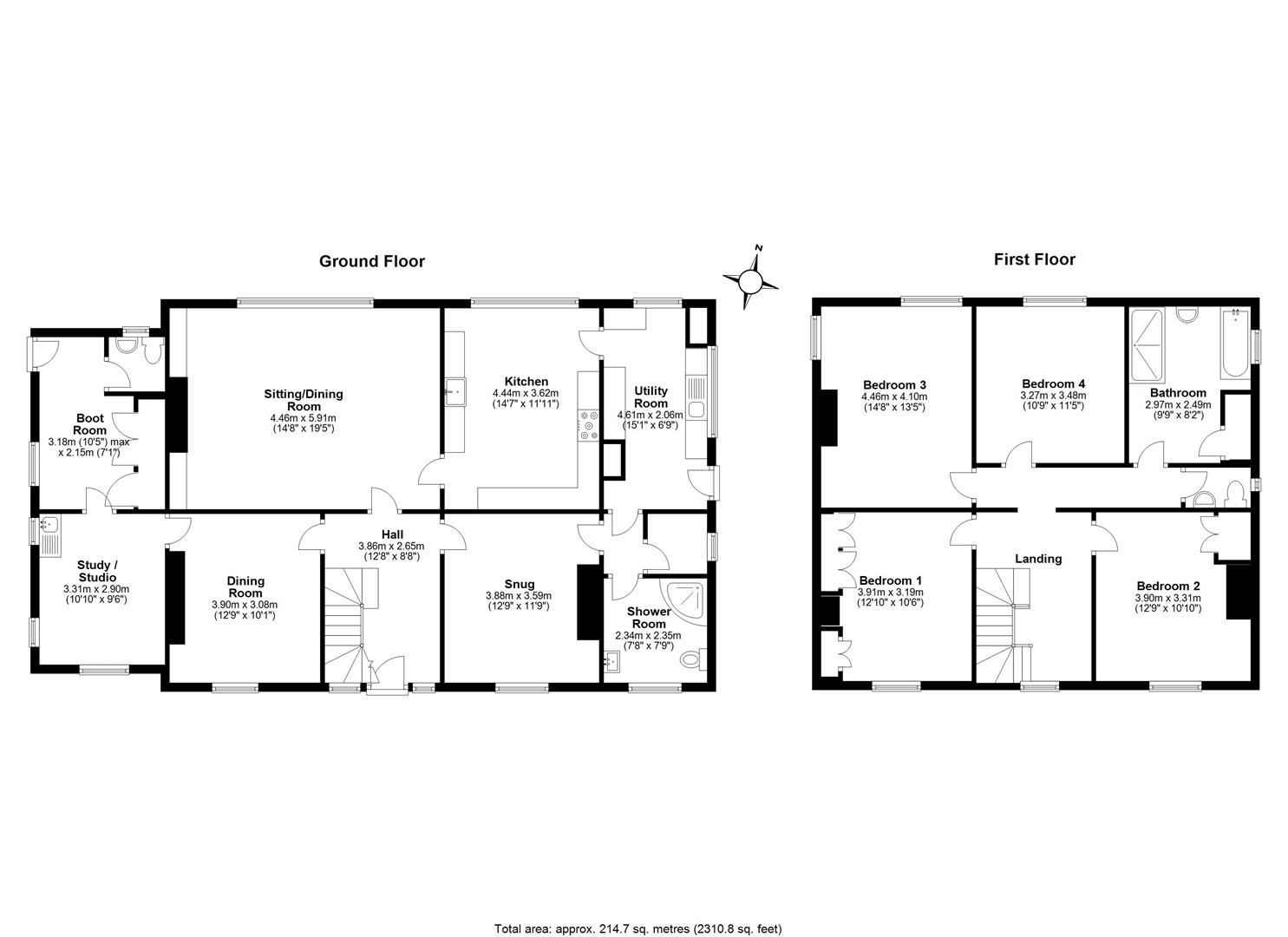The Griggs, Newton St. Margarets, Hereford floorplan
