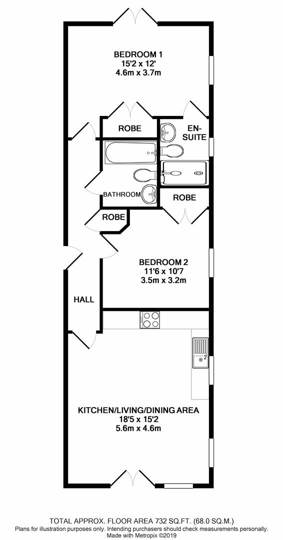 2 Bedrooms Flat for sale in Elizabeth Court, Victoria Road, Burgess Hill RH15