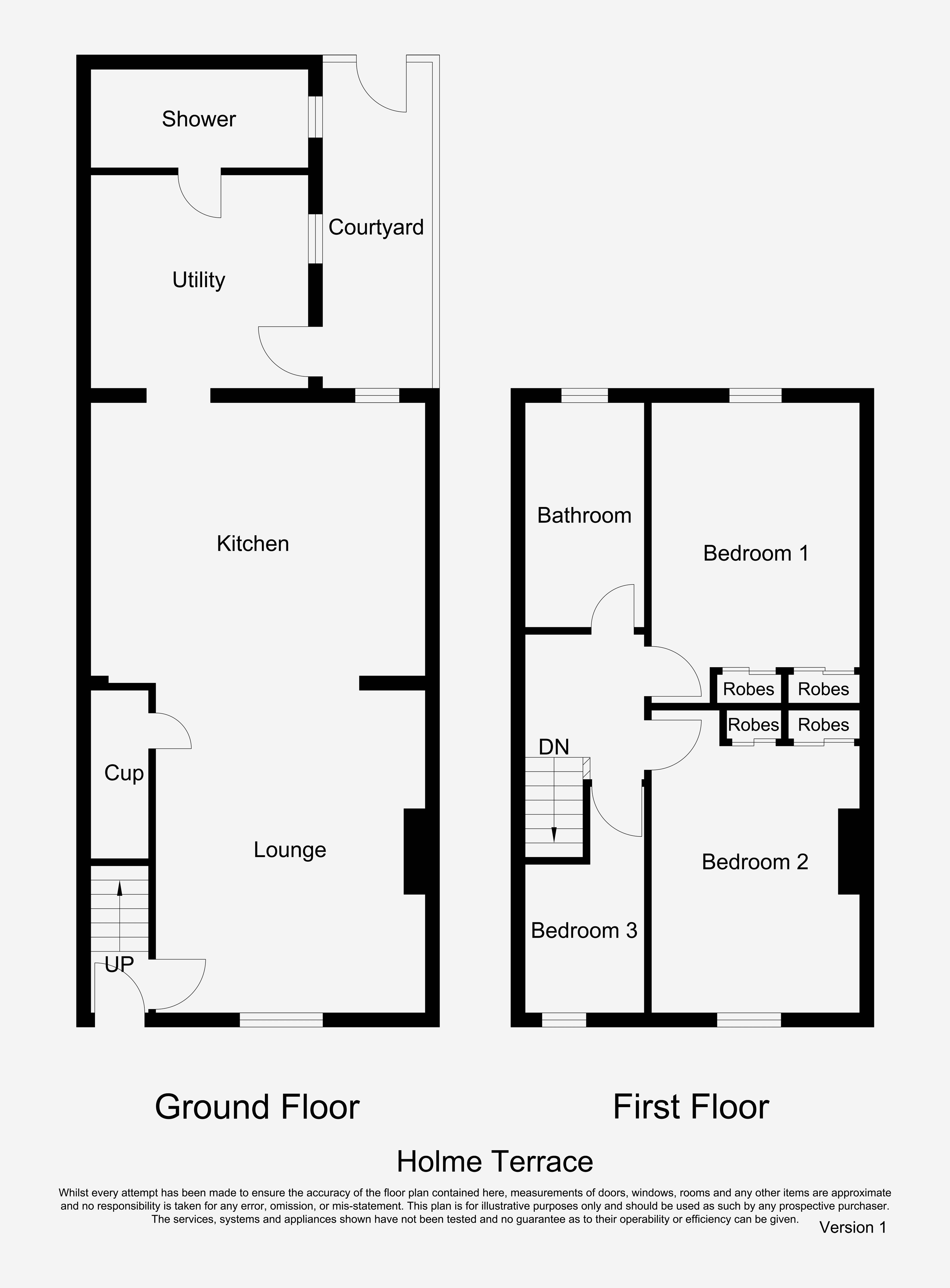 14, Holme Terrace, Haltwhistle floorplan