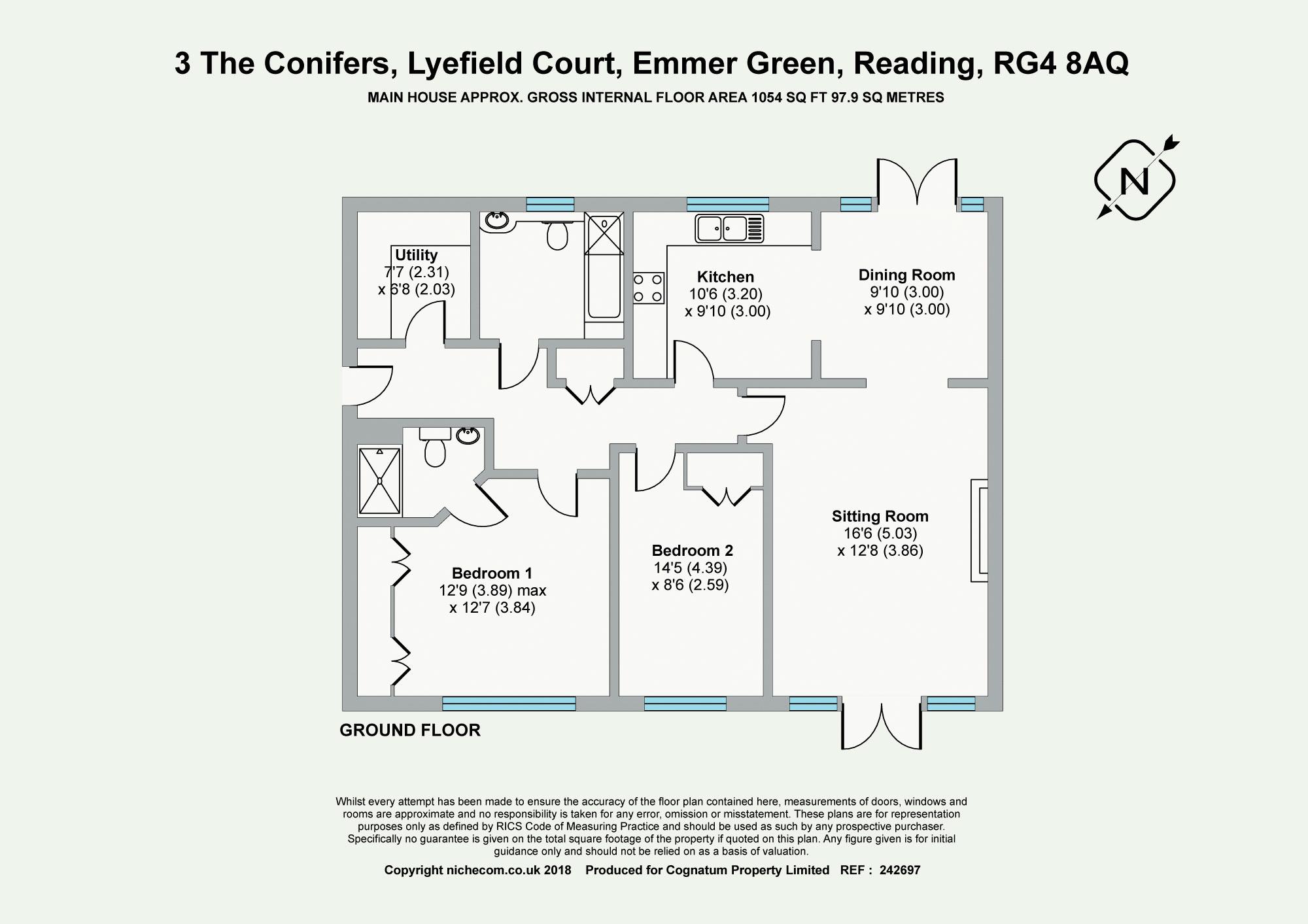 2 Bedrooms  for sale in The Conifers, Lyefield Court, Reading RG4