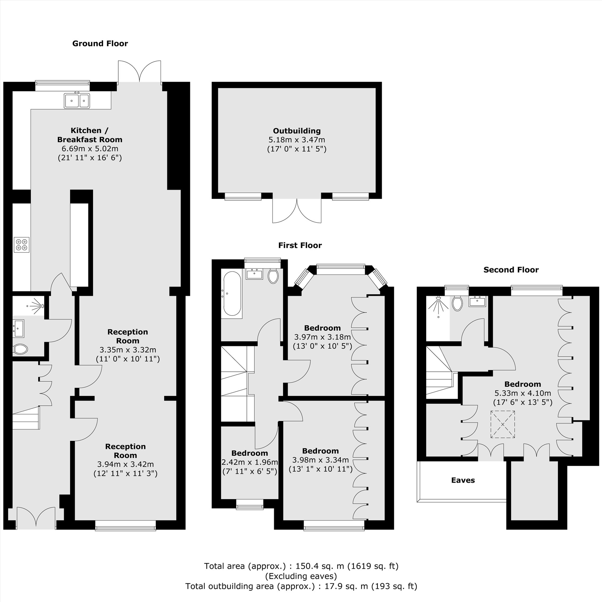 155, Hall Road, Isleworth floorplan