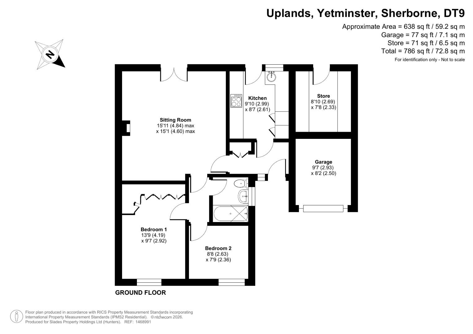 11, Uplands, Sherborne floorplan