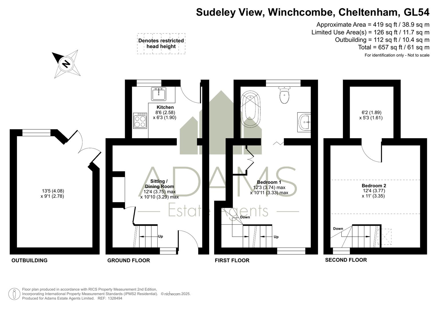 3, Sudeley View, Winchcombe floorplan