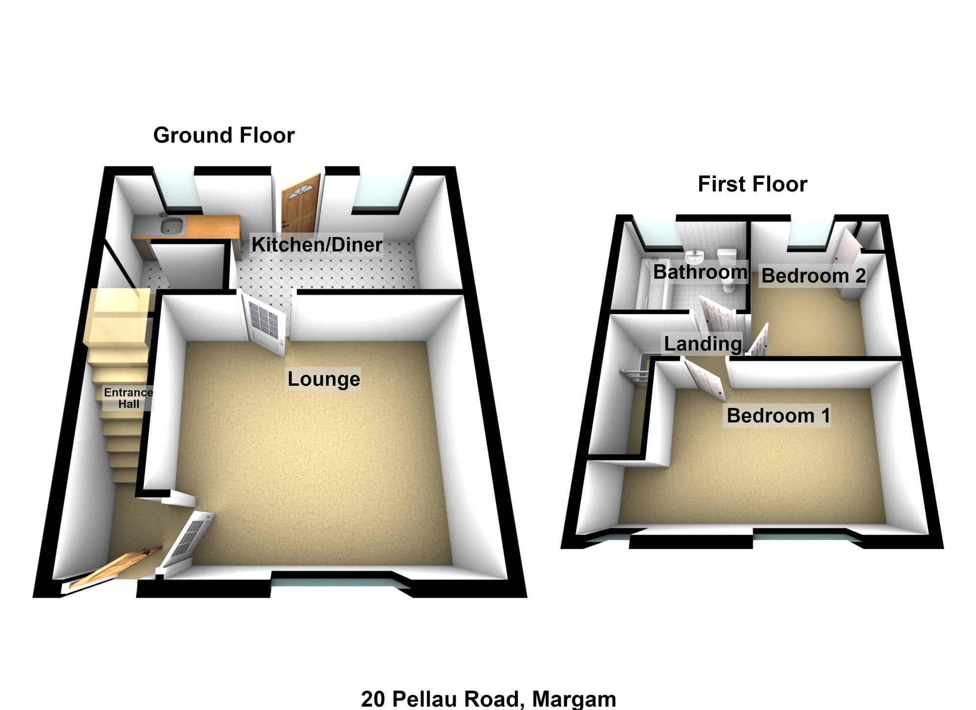 20 Pellau Road, Port Talbot floorplan