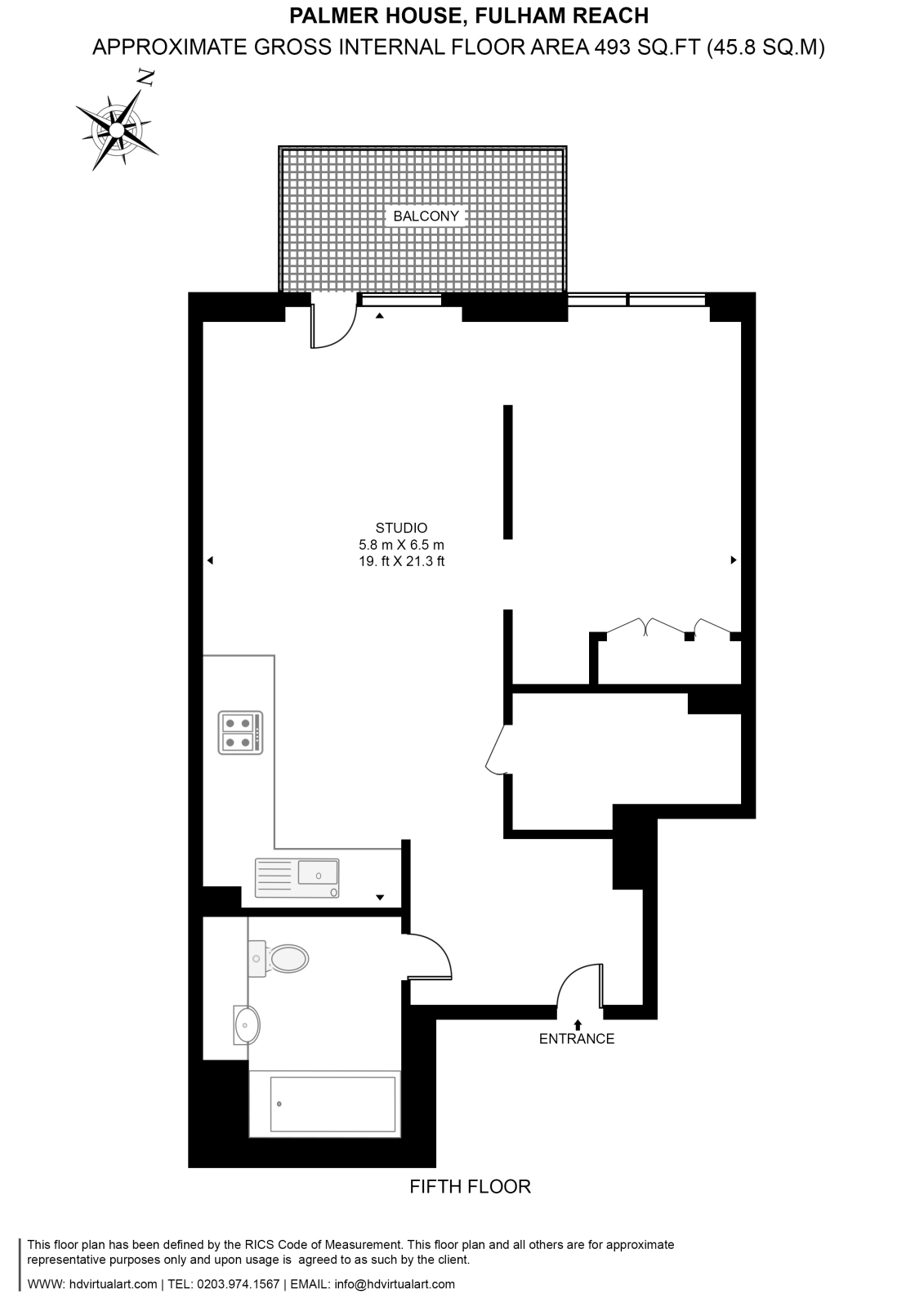 74 Palmers House,, Parr's Way, Hammersmith floorplan
