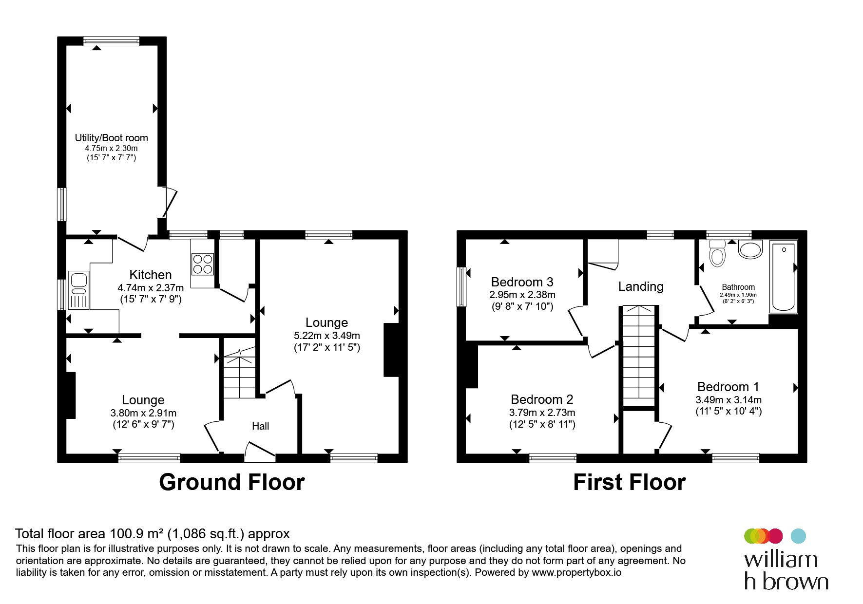 3, Mill Lane, Newark floorplan