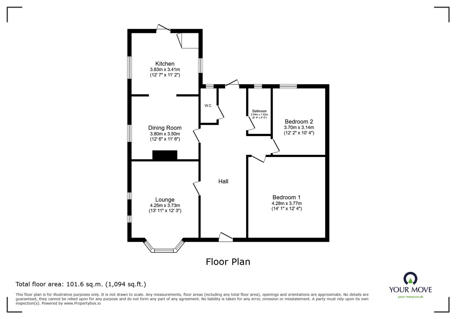 129, Hereson Road, Kent floorplan