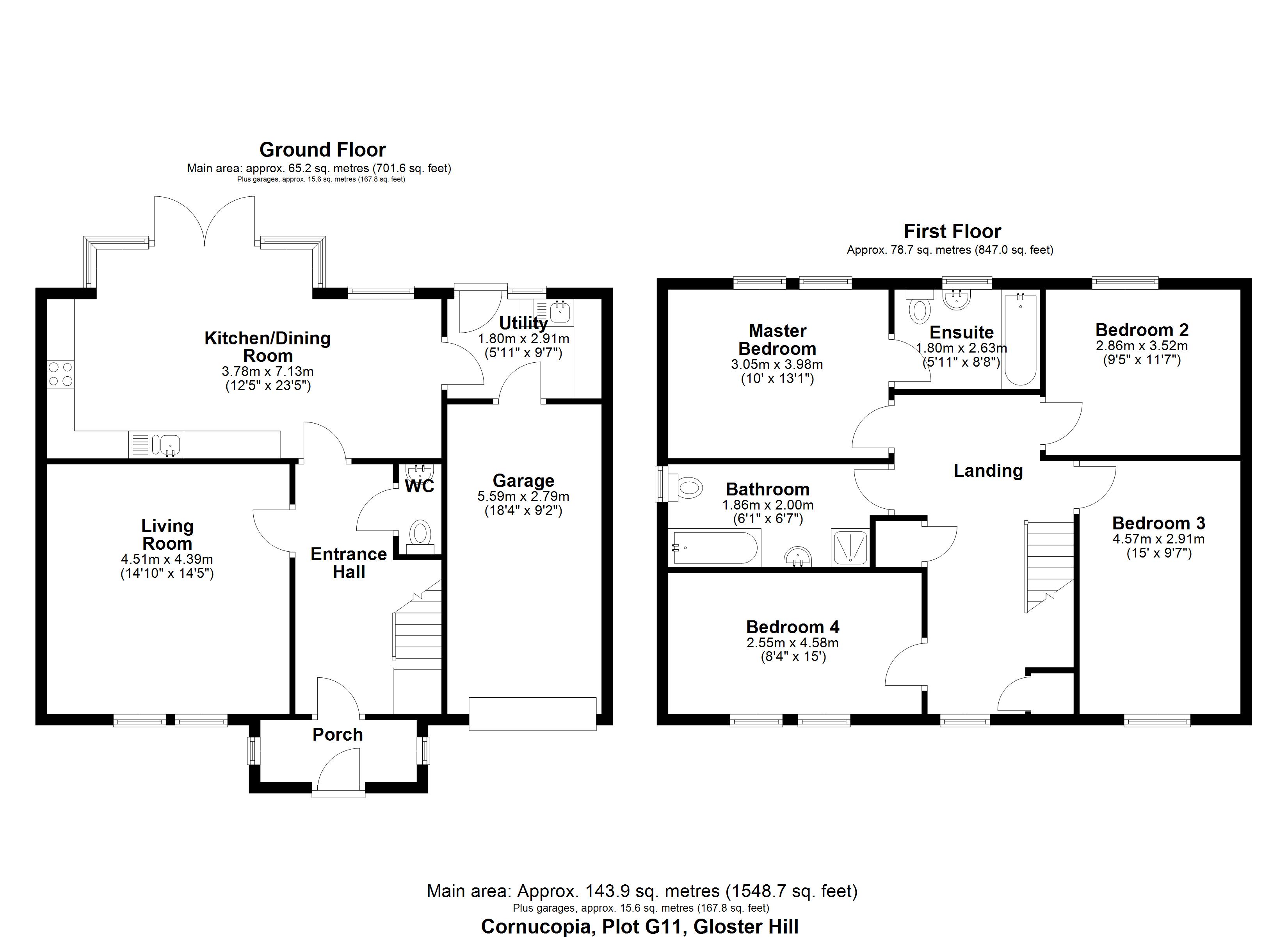 Plot G11 Cornucopia , Plot G11, Cornucopia, Cove Way, Amble floorplan