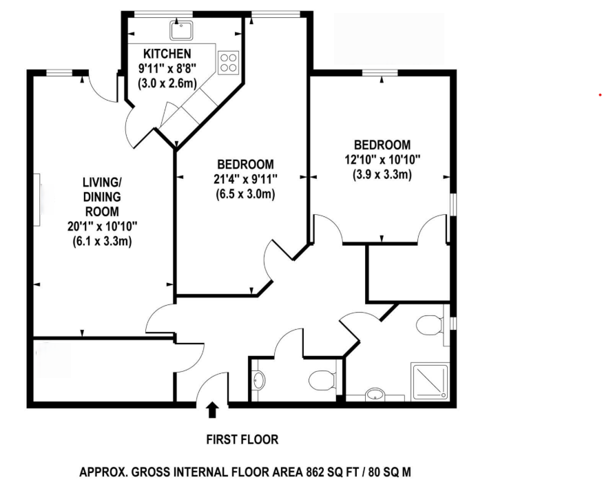 Edward Place, Churchfield Road, Walton-on-Thames floorplan