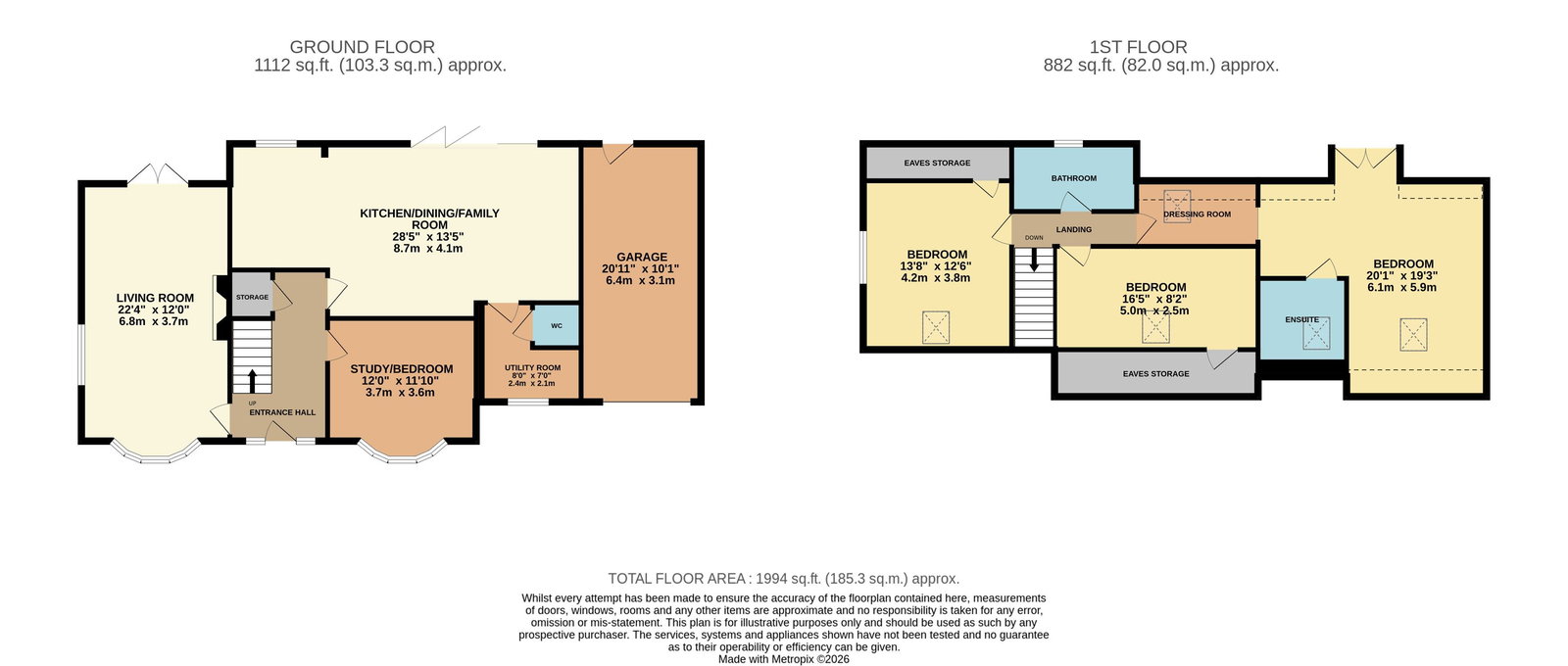 Little Cadbold, Warwick floorplan