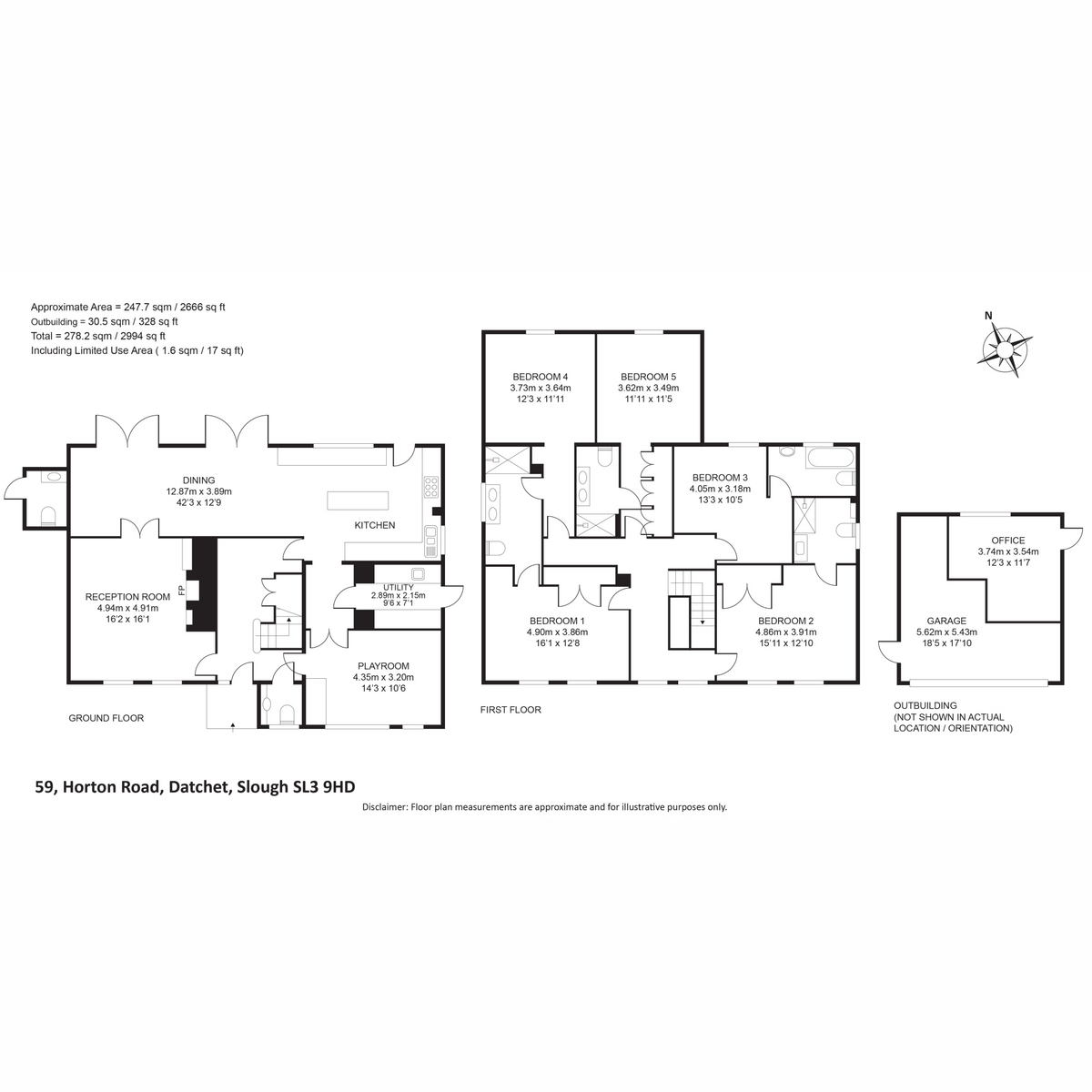 59, Horton Road, Datchet floorplan