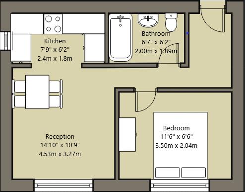 1 Bedrooms Flat to rent in Pinemartin Close, London NW2