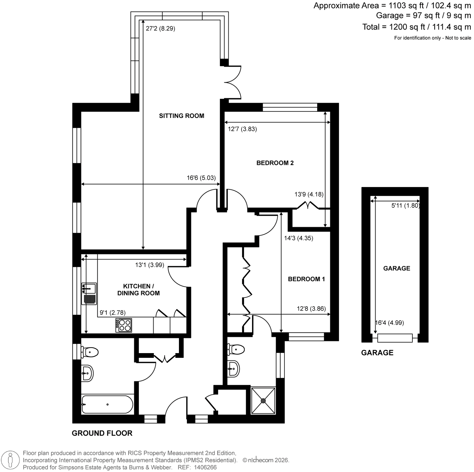 9, Great Austins House, 90, Tilford Road, Farnham floorplan