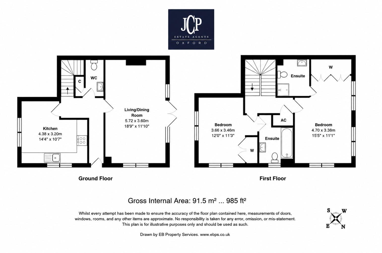 54, Rewley Road, Oxford floorplan