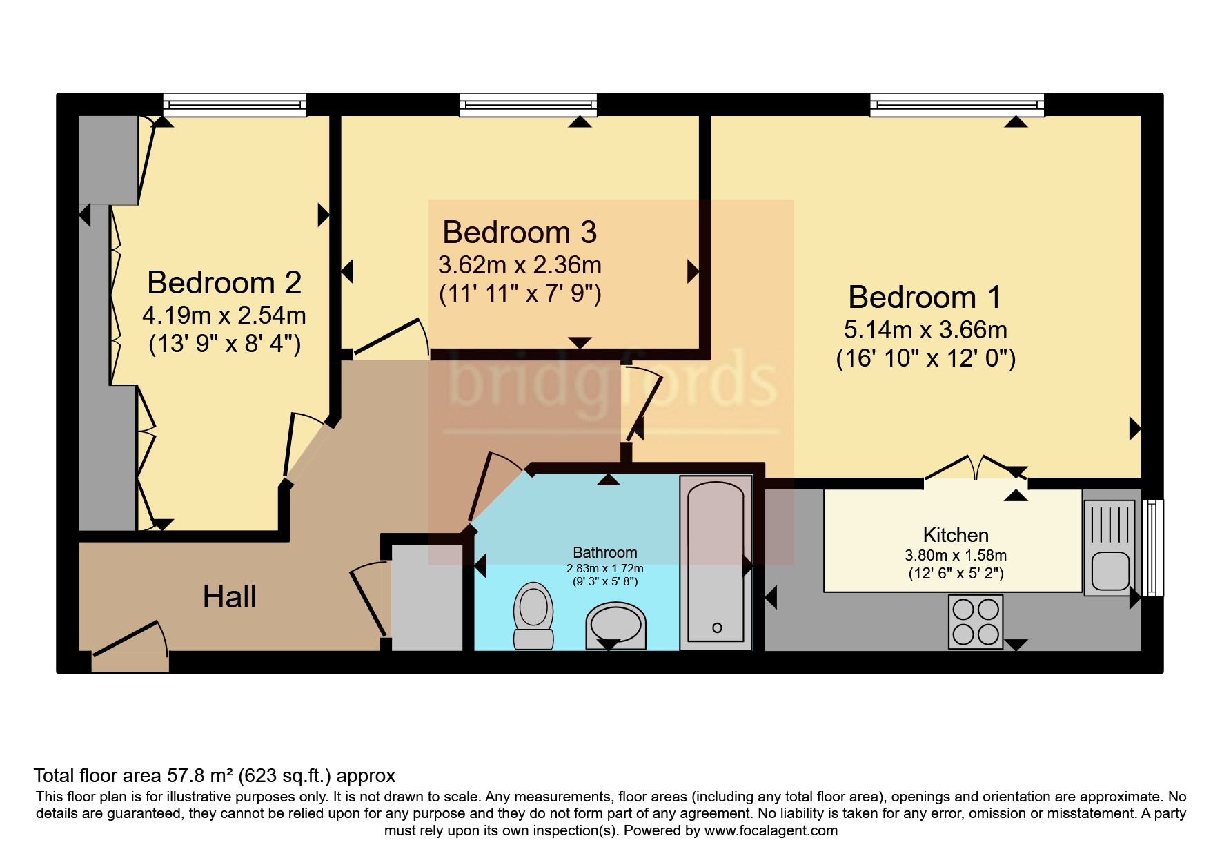 Apartment 1, 16, Kilmaine Avenue, Greater Manchester floorplan