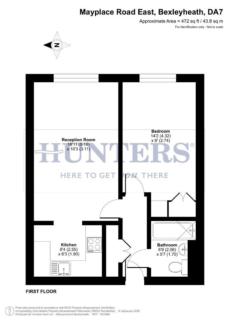 Flat 39, Miller Court, Mayplace Road East, Bexleyheath floorplan