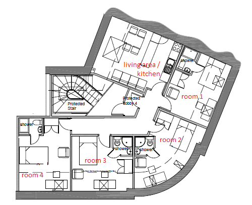 Tite Hall, Huddersfield floorplan