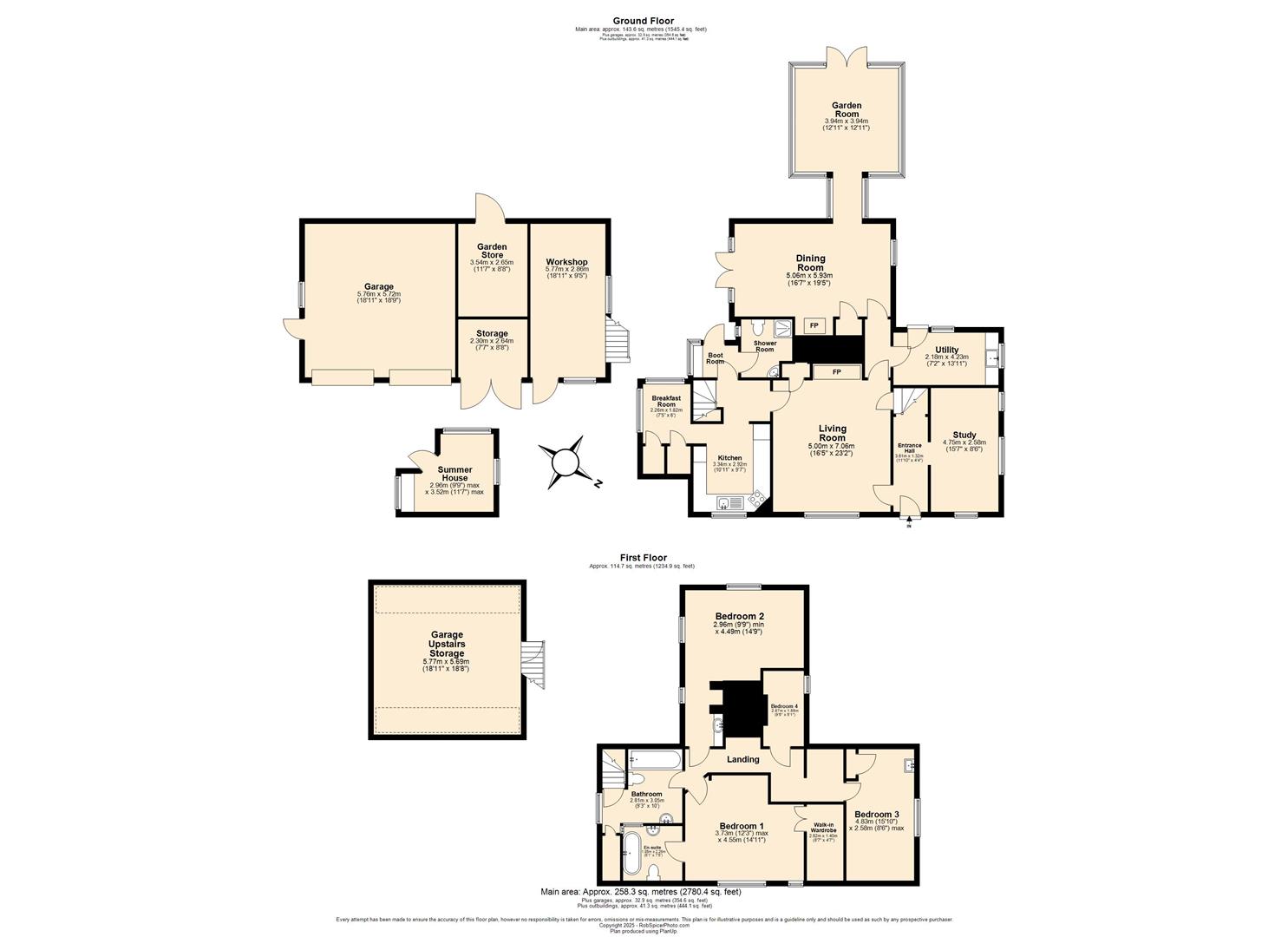 Moor Cottage, Water End Moor, Water End floorplan