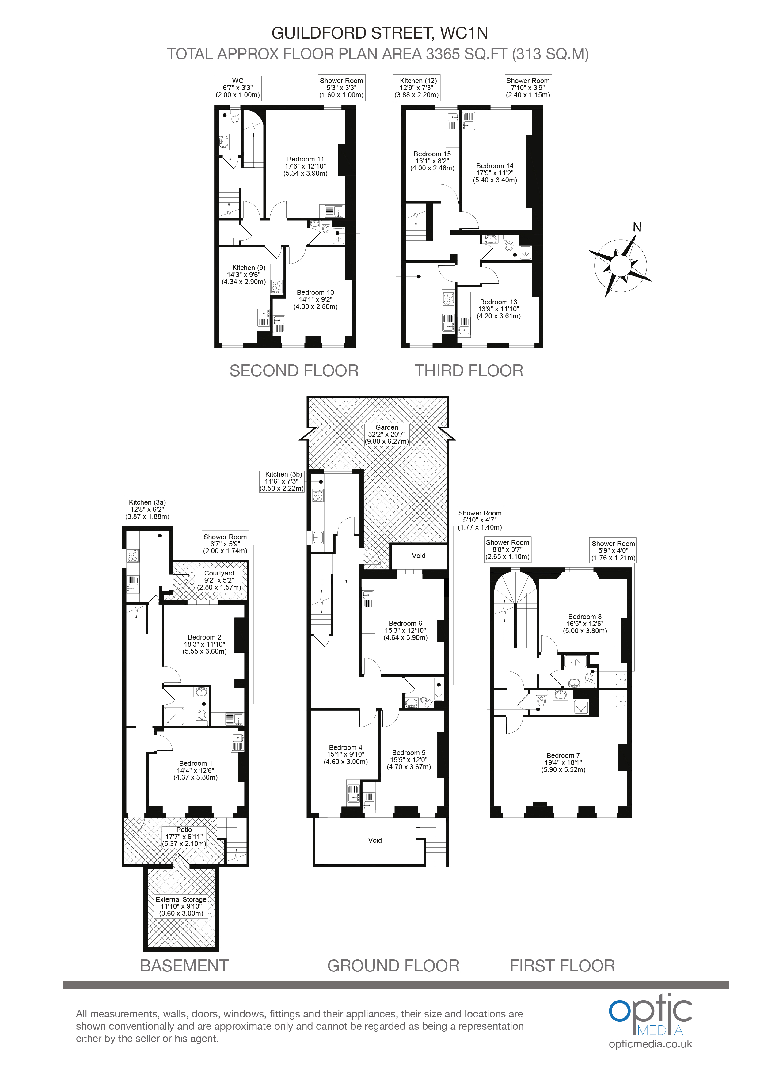 Room 15, 78, Guilford St, London floorplan