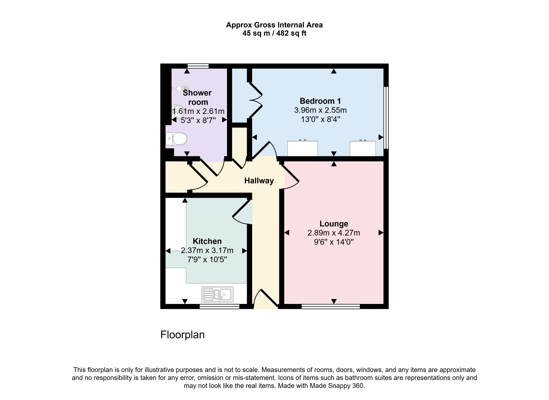 16, Sutton Court, Skegness floorplan