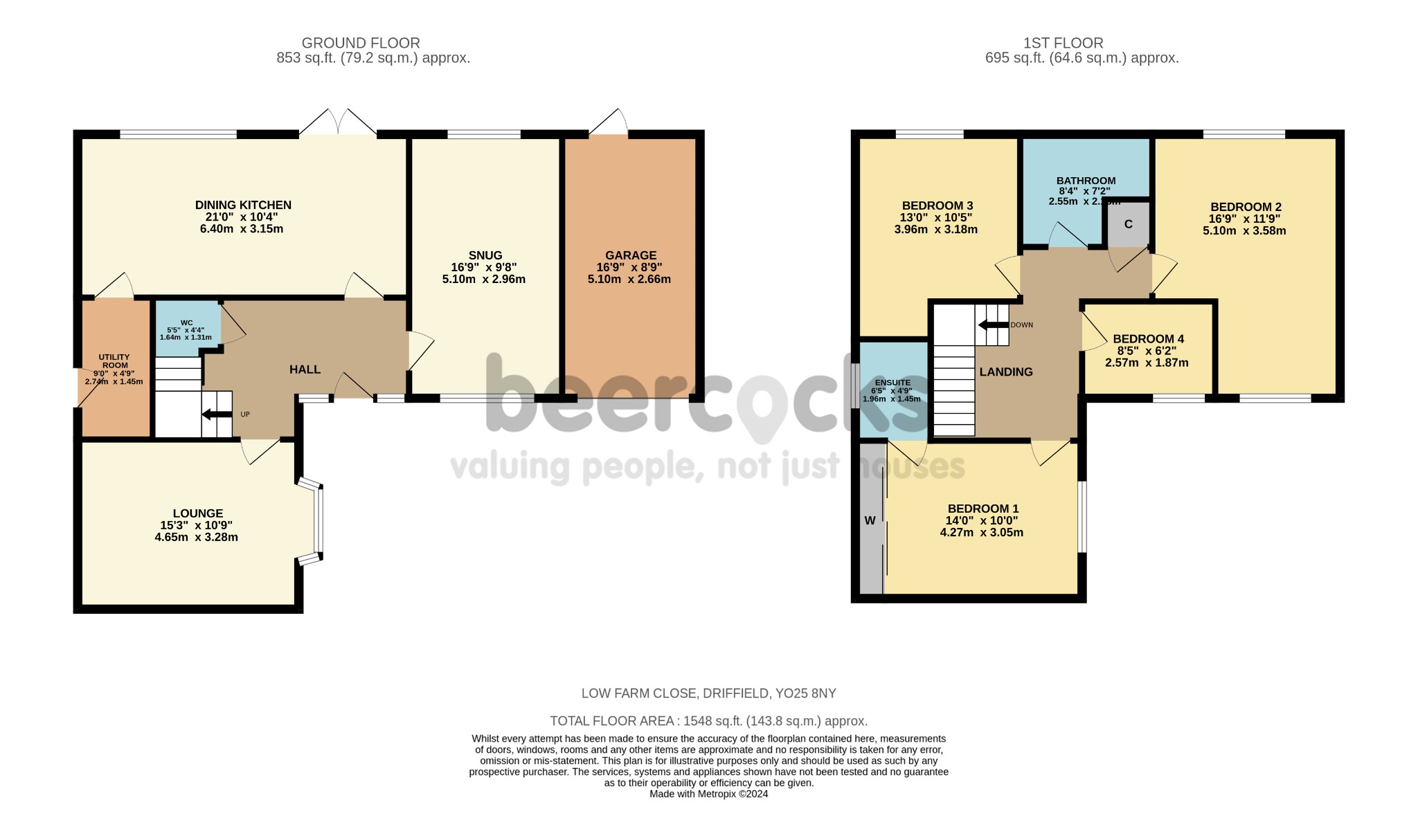 10, Low Farm Close, Driffield floorplan