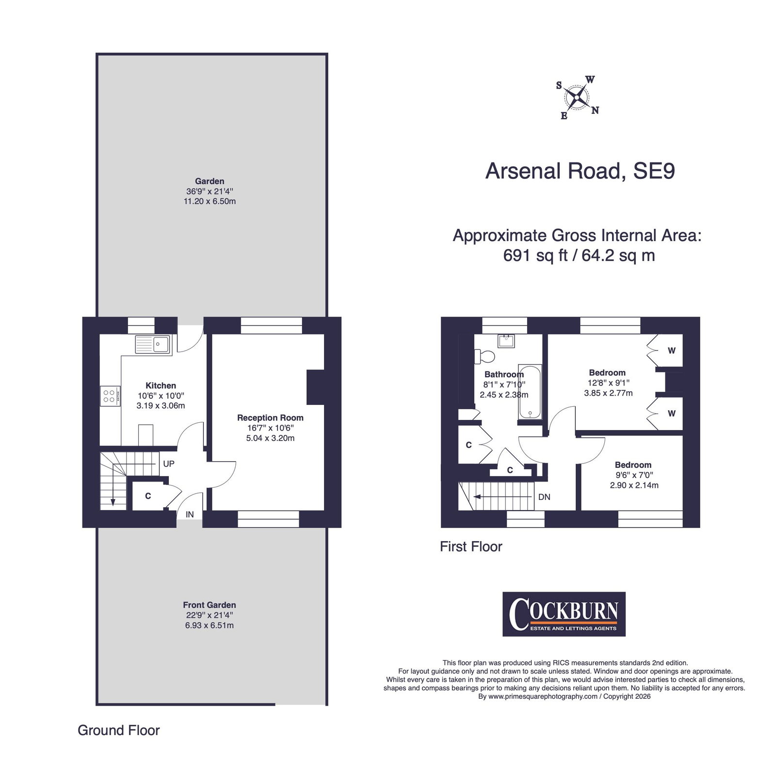 32, Arsenal Road, London floorplan