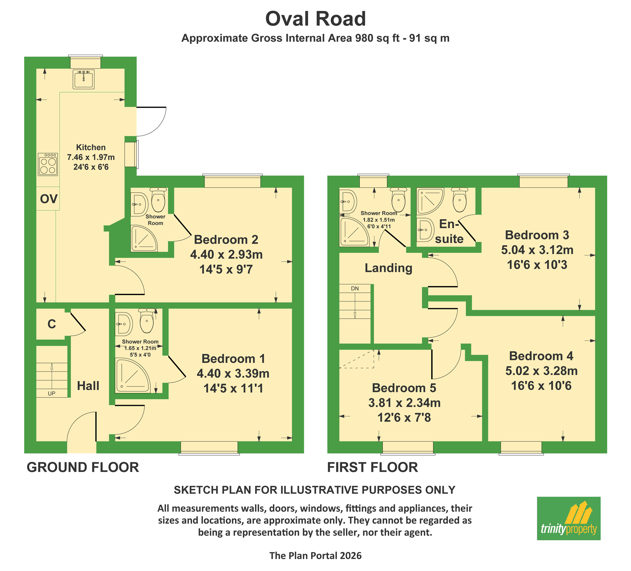 23 Oval Road, Tipton floorplan