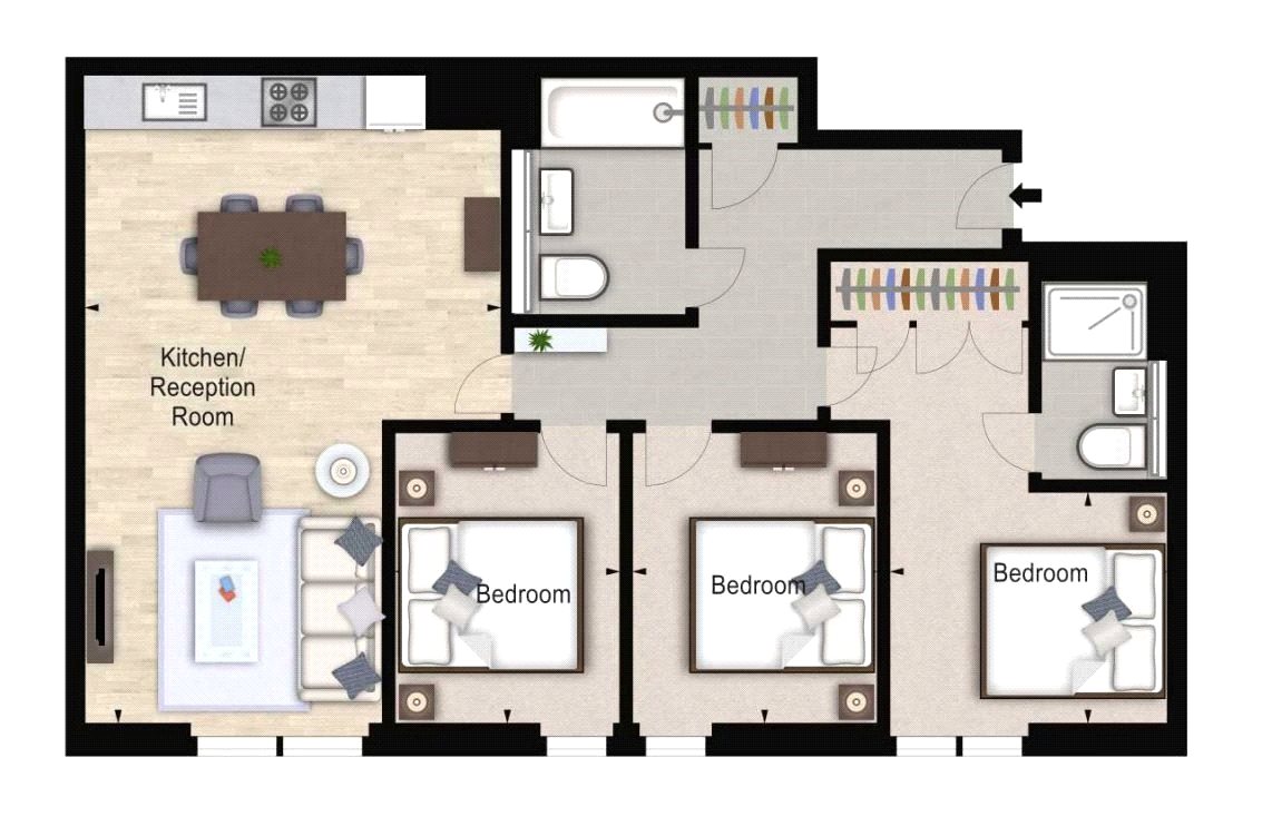 3 Bedrooms Flat to rent in Merchant Square, 4B Merchant Square, London W2