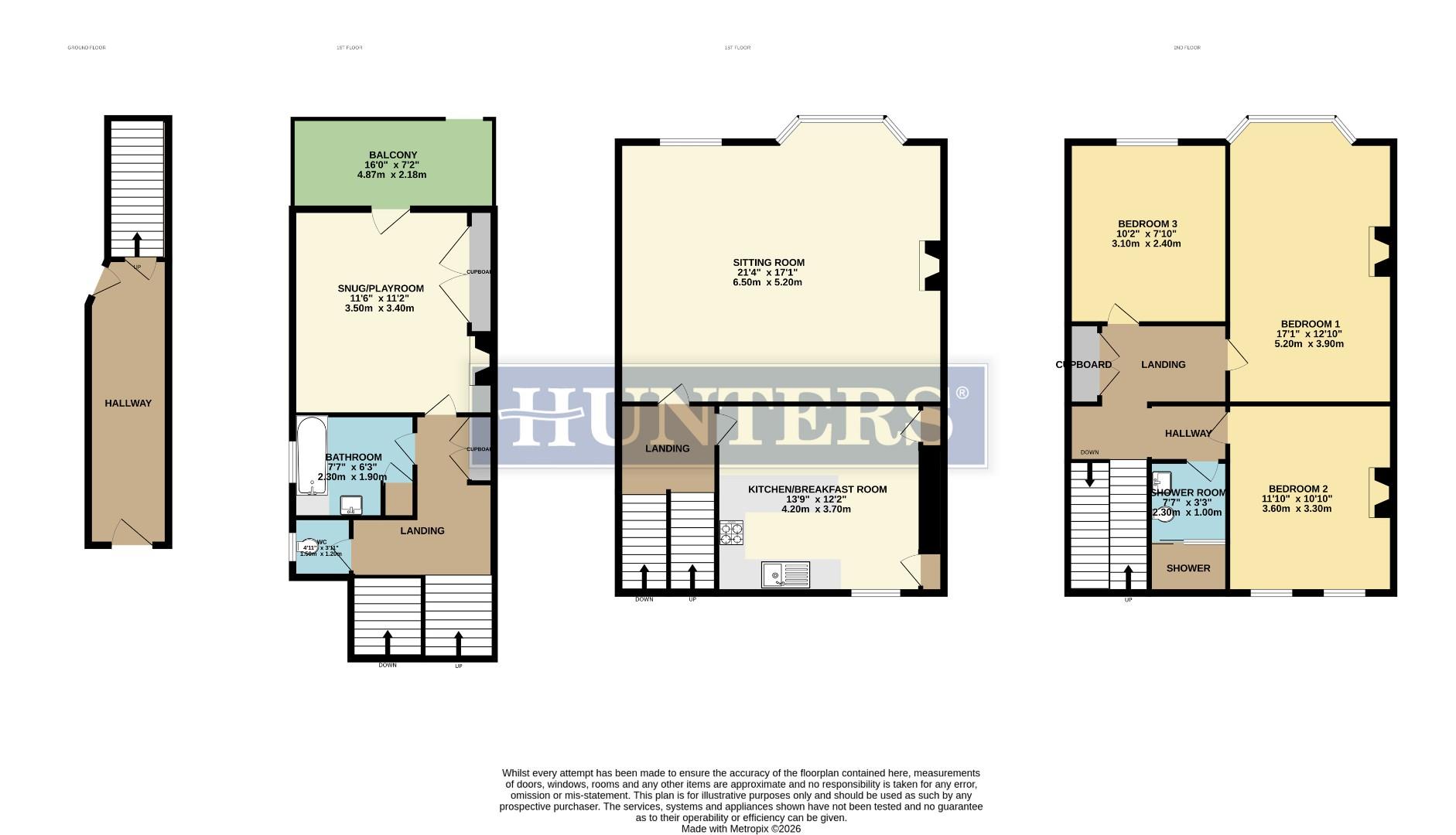Flat 2, 3, Alston Terrace, Exmouth floorplan