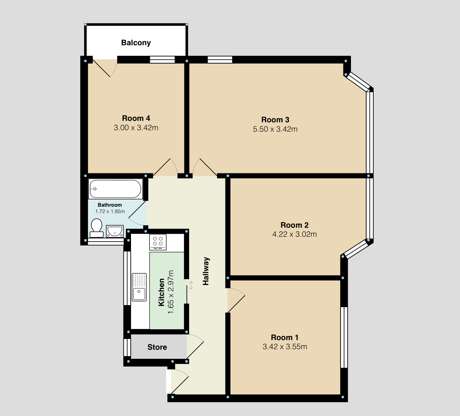 Flat 11, Westminster Court, Lyndon Close, Birmingham floorplan