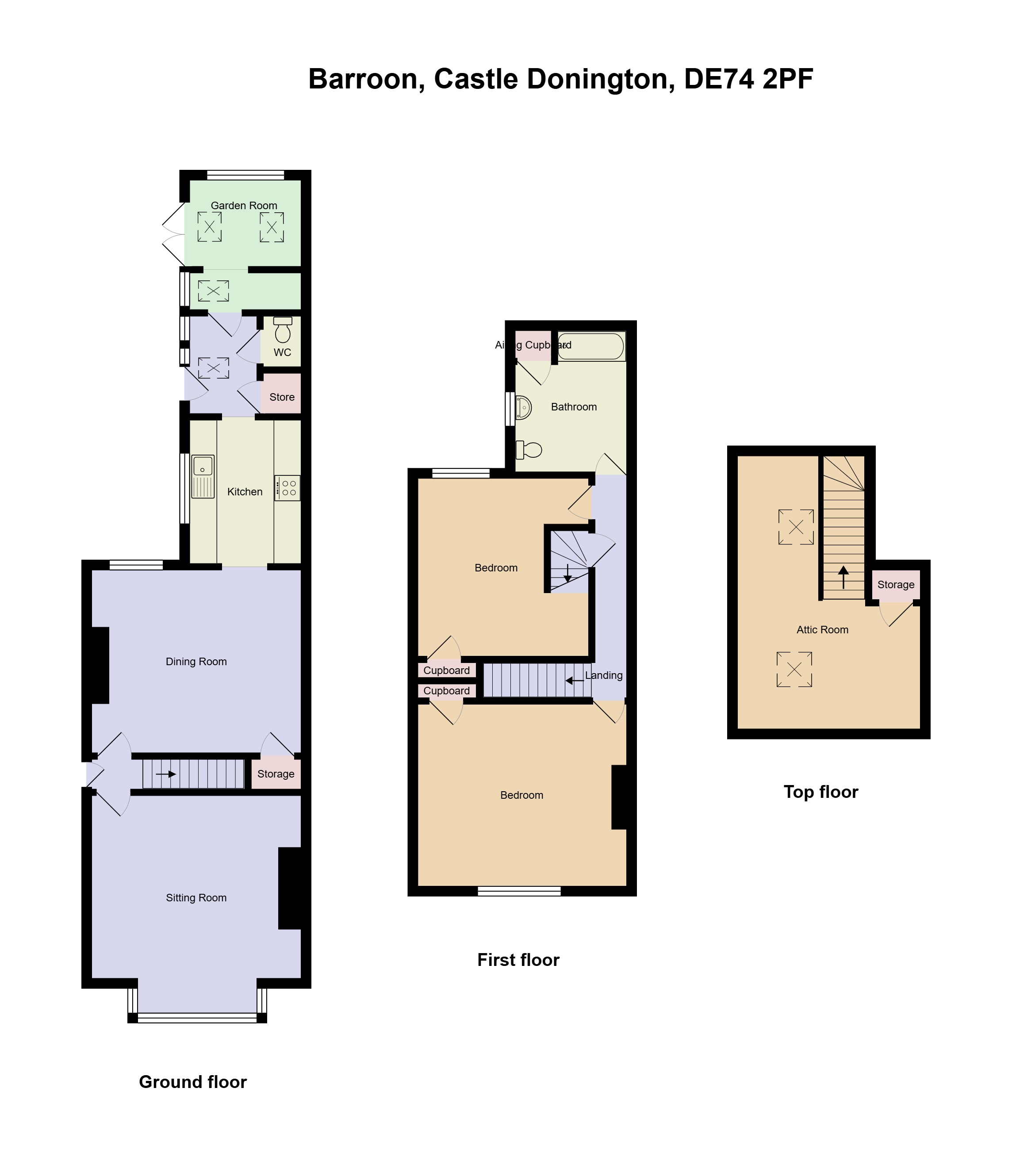 80, Barroon, Castle Donington floorplan