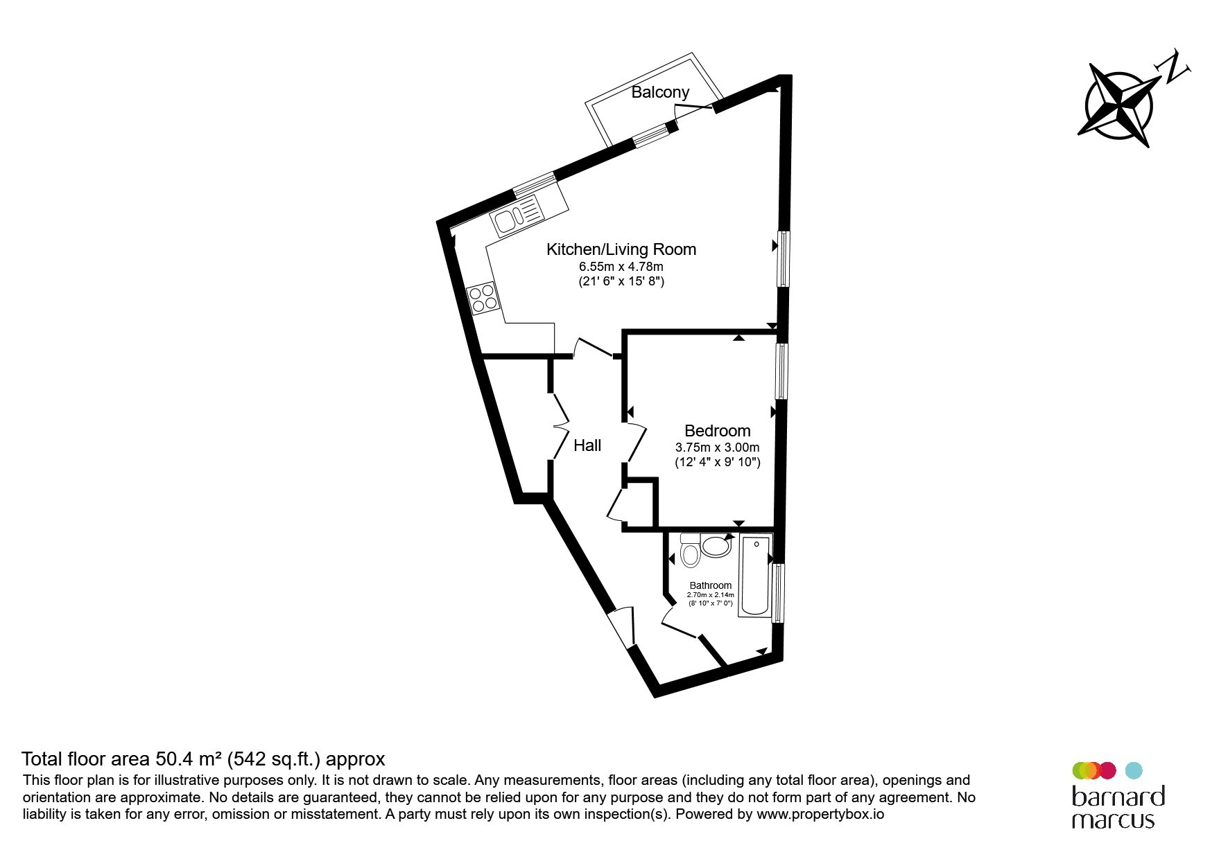 Flat 45, Greenaway Apartments, 37, Bedford Road, London floorplan