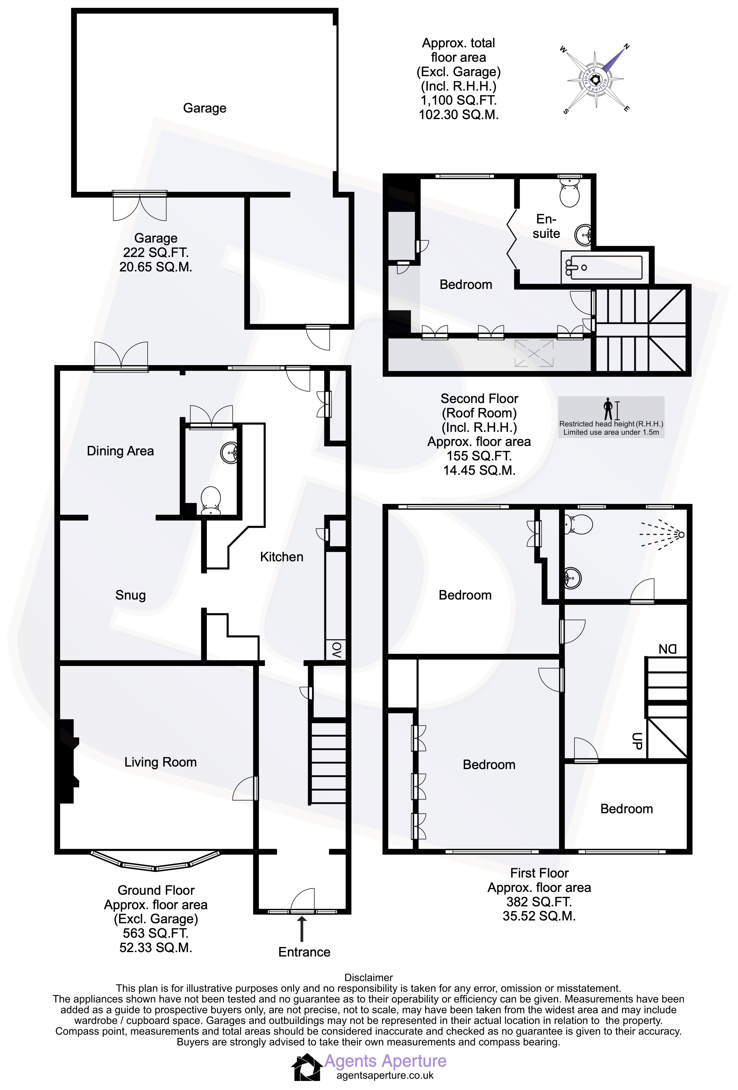 34, Pinewood Way, Brentwood floorplan