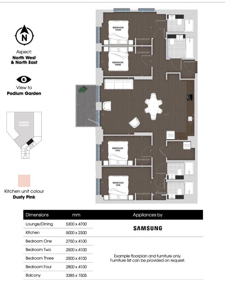 53425, The Robinson, 1 Atlantic Crescent, Wembley floorplan
