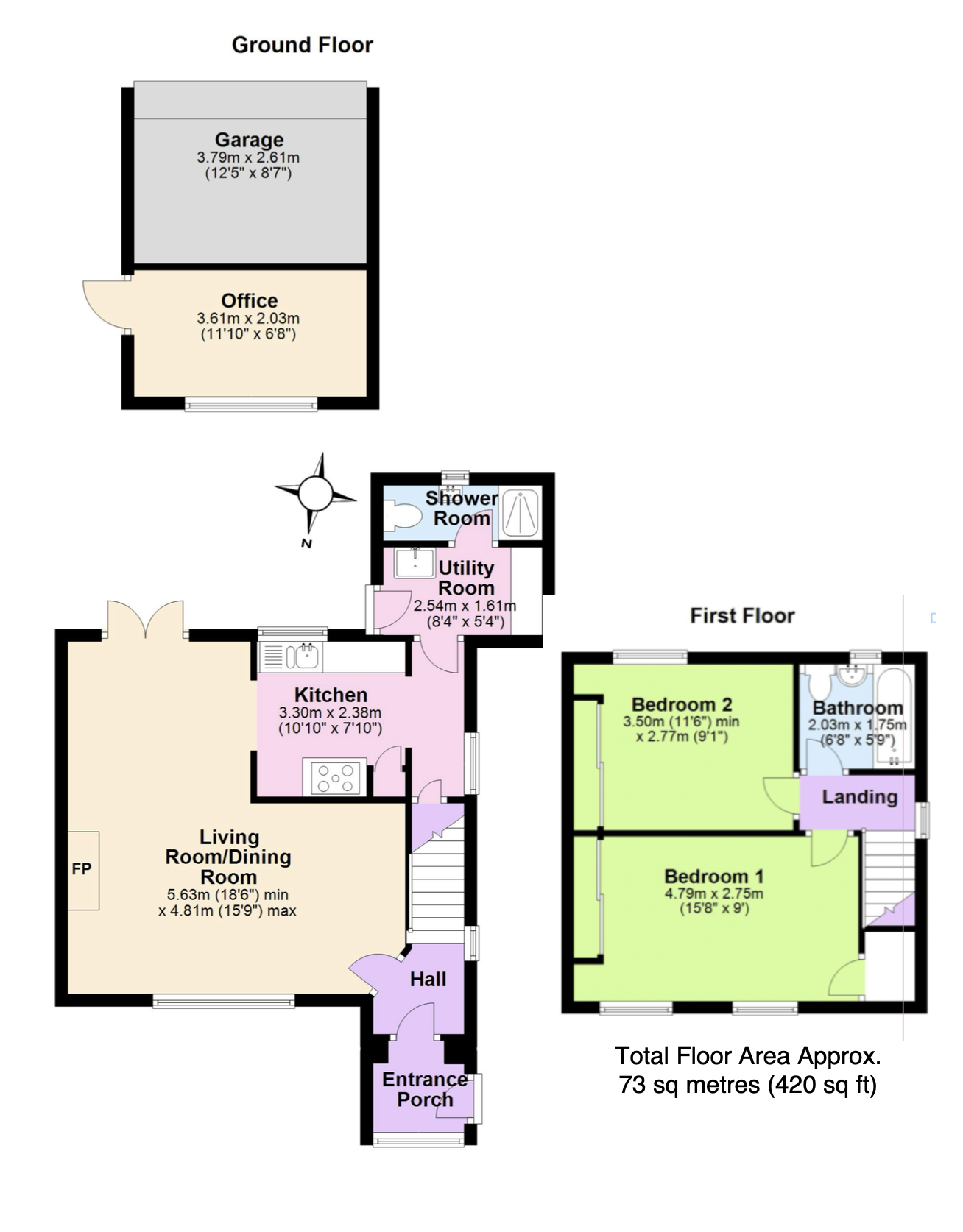 63 Bell Street, Swanage floorplan