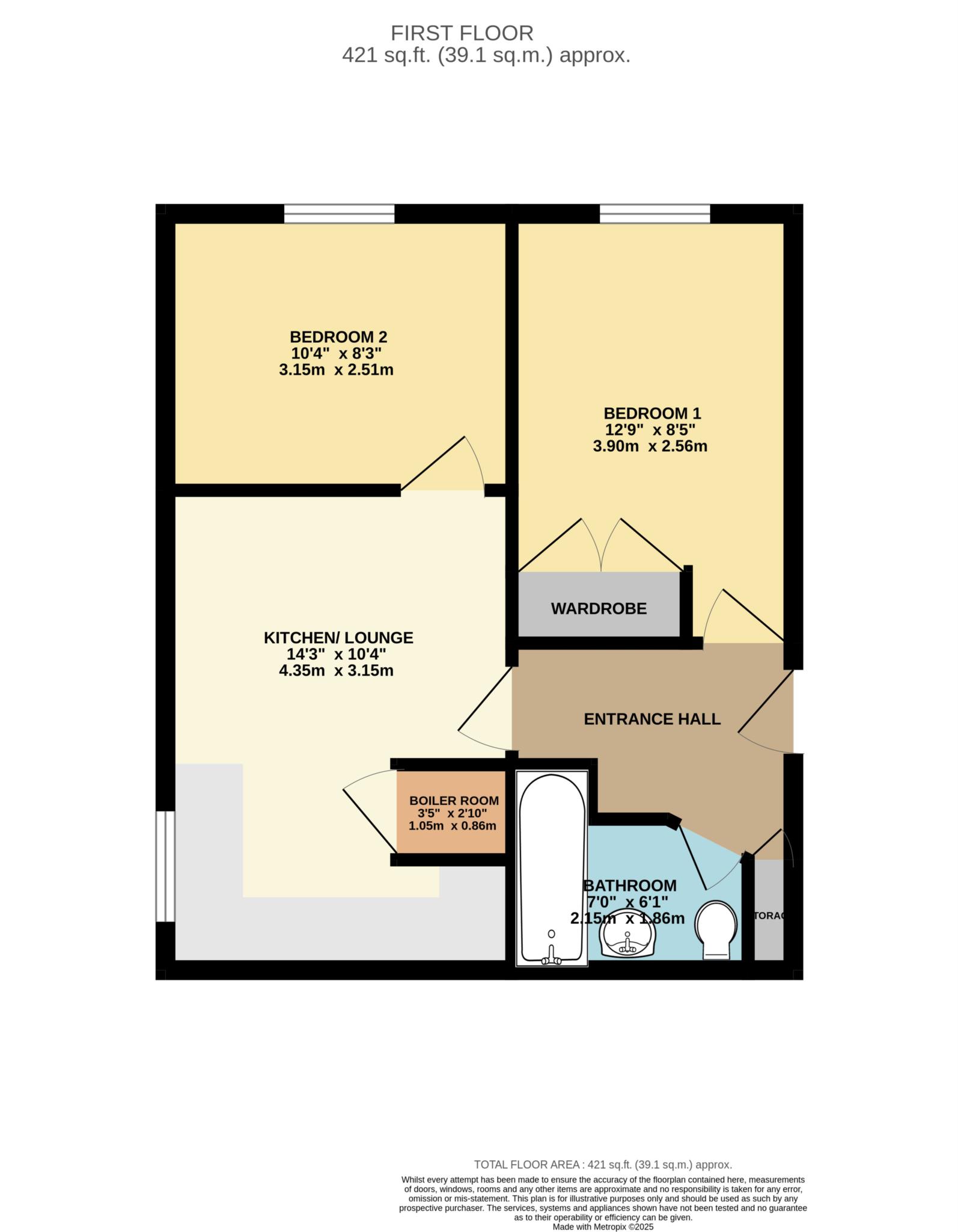 Tippett Rise, Reading floorplan
