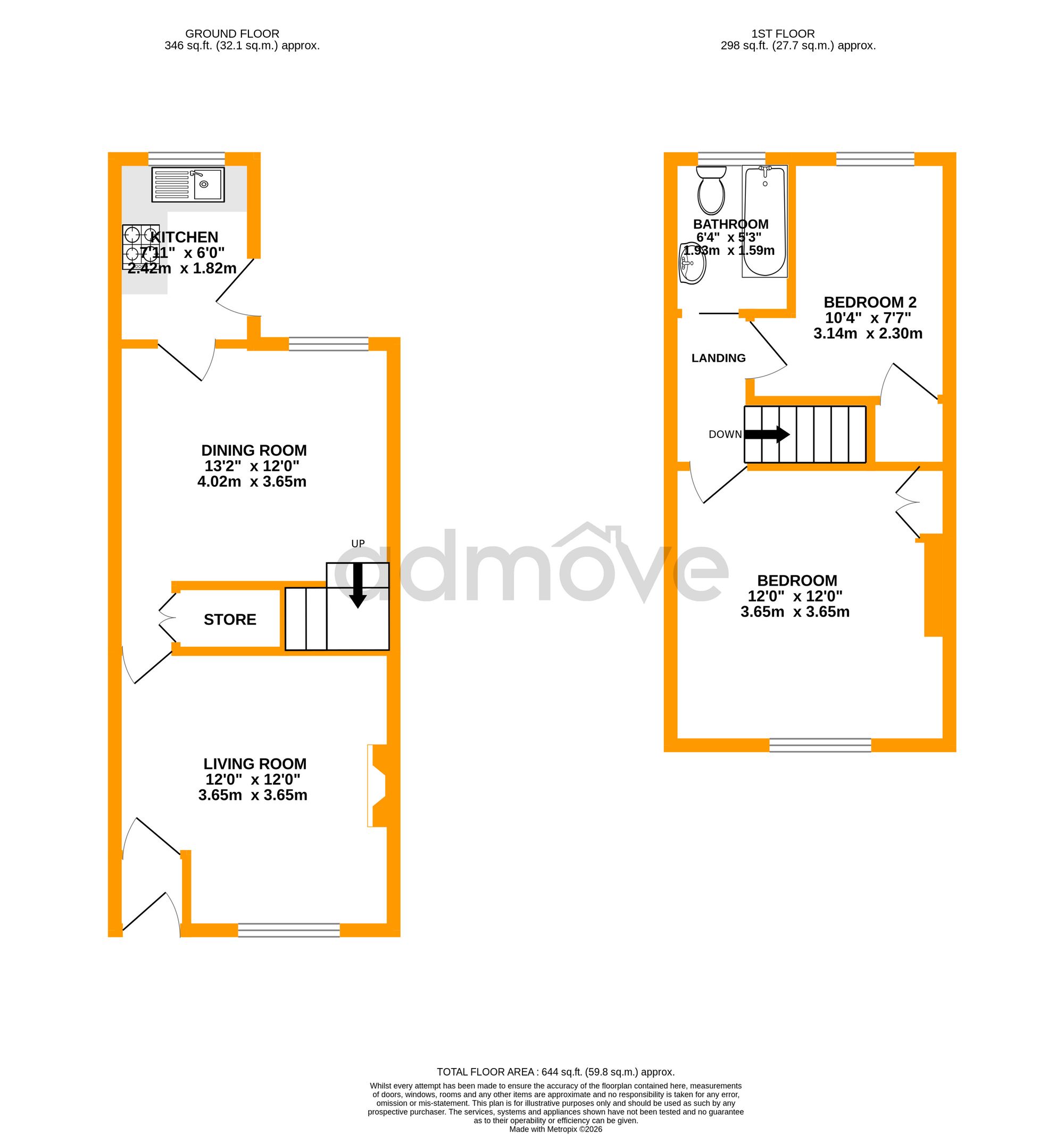 Oldham Street, Warrington floorplan