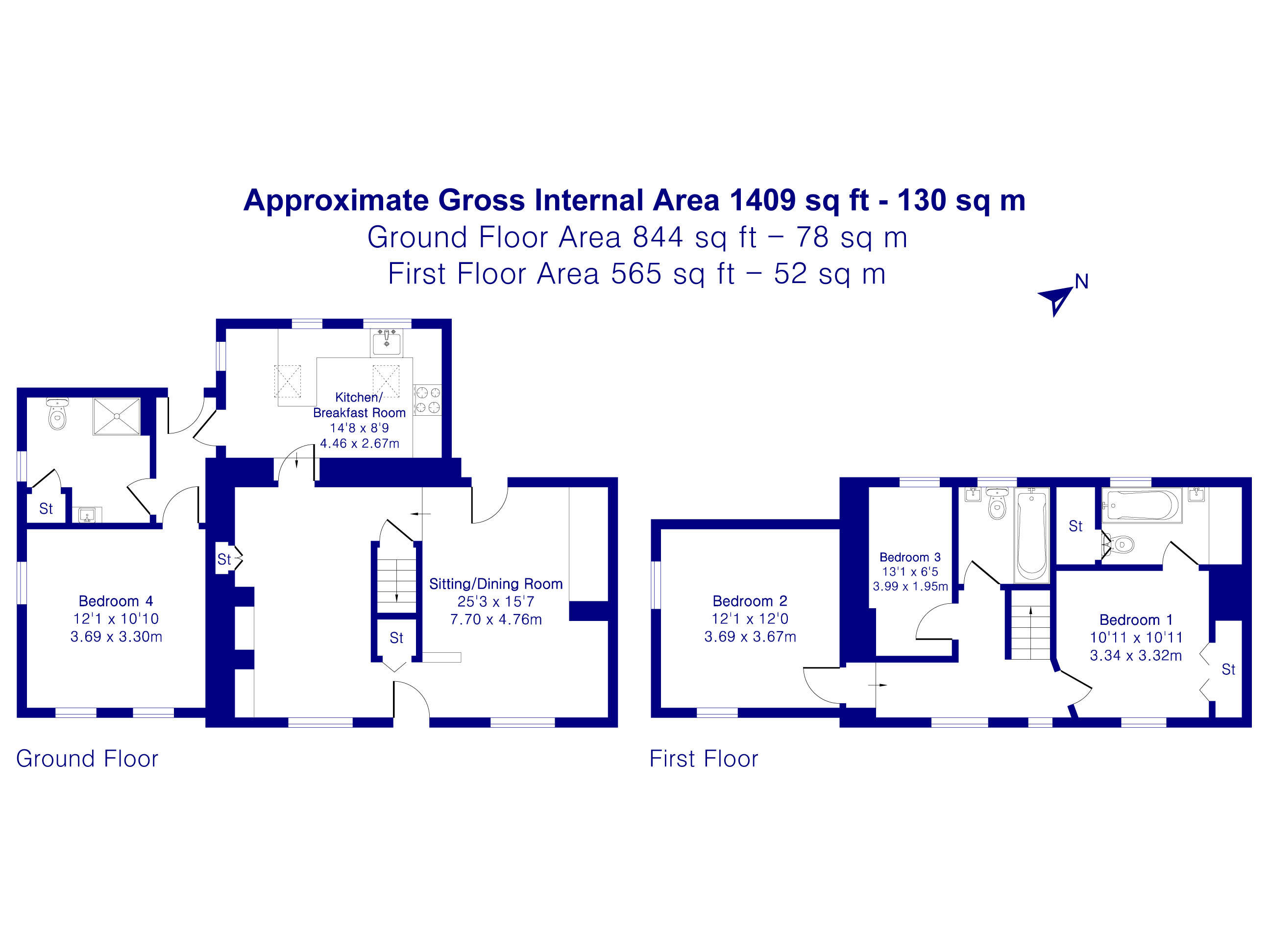 Rose Cottage, North Green, Kidlington floorplan