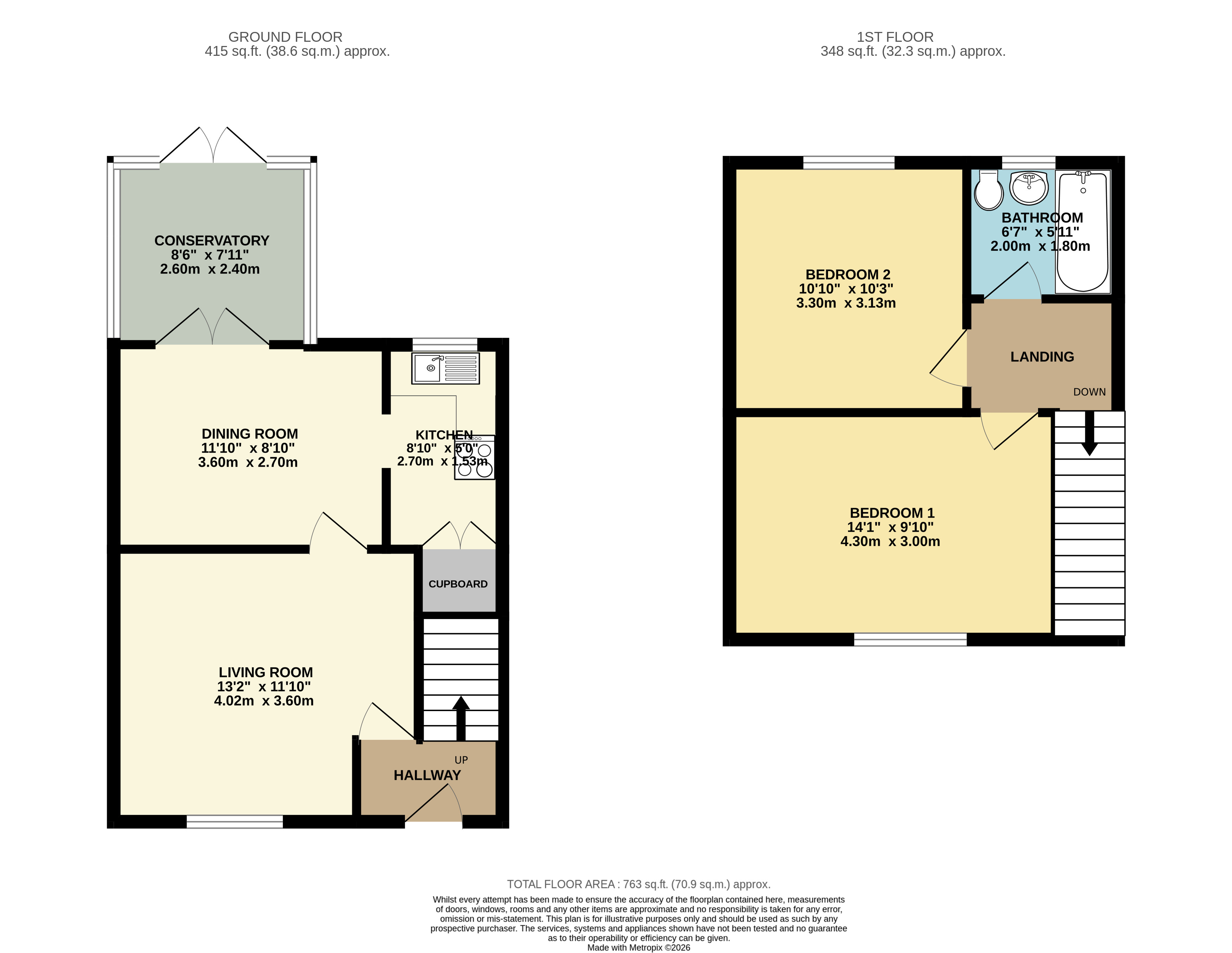 4, Brook Terrace, Seaton floorplan
