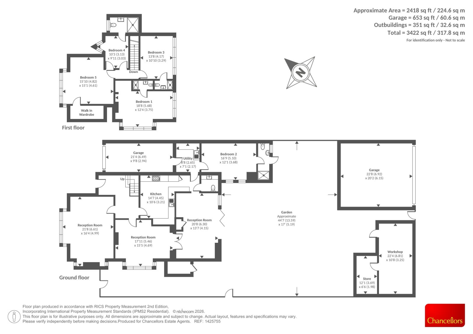 138, Tolworth Rise South, Surbiton floorplan