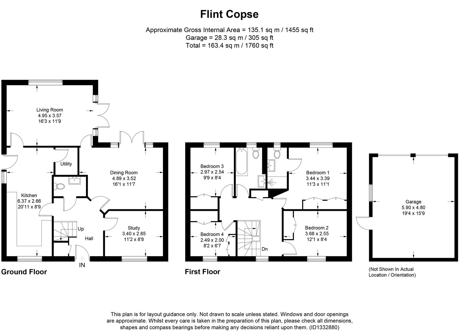 1 Flint Copse, Crown Street, St. Albans floorplan