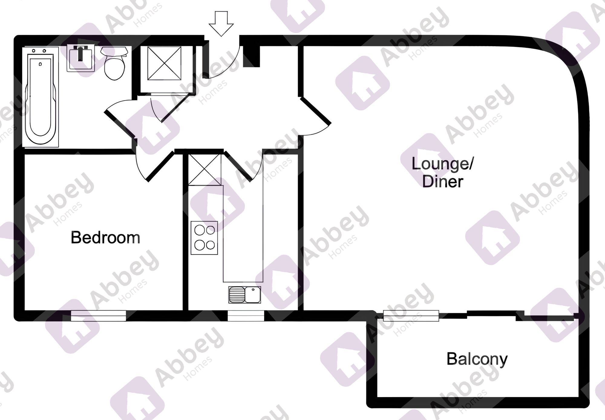 Apt 28, 19 Watkin Road, Leicester floorplan