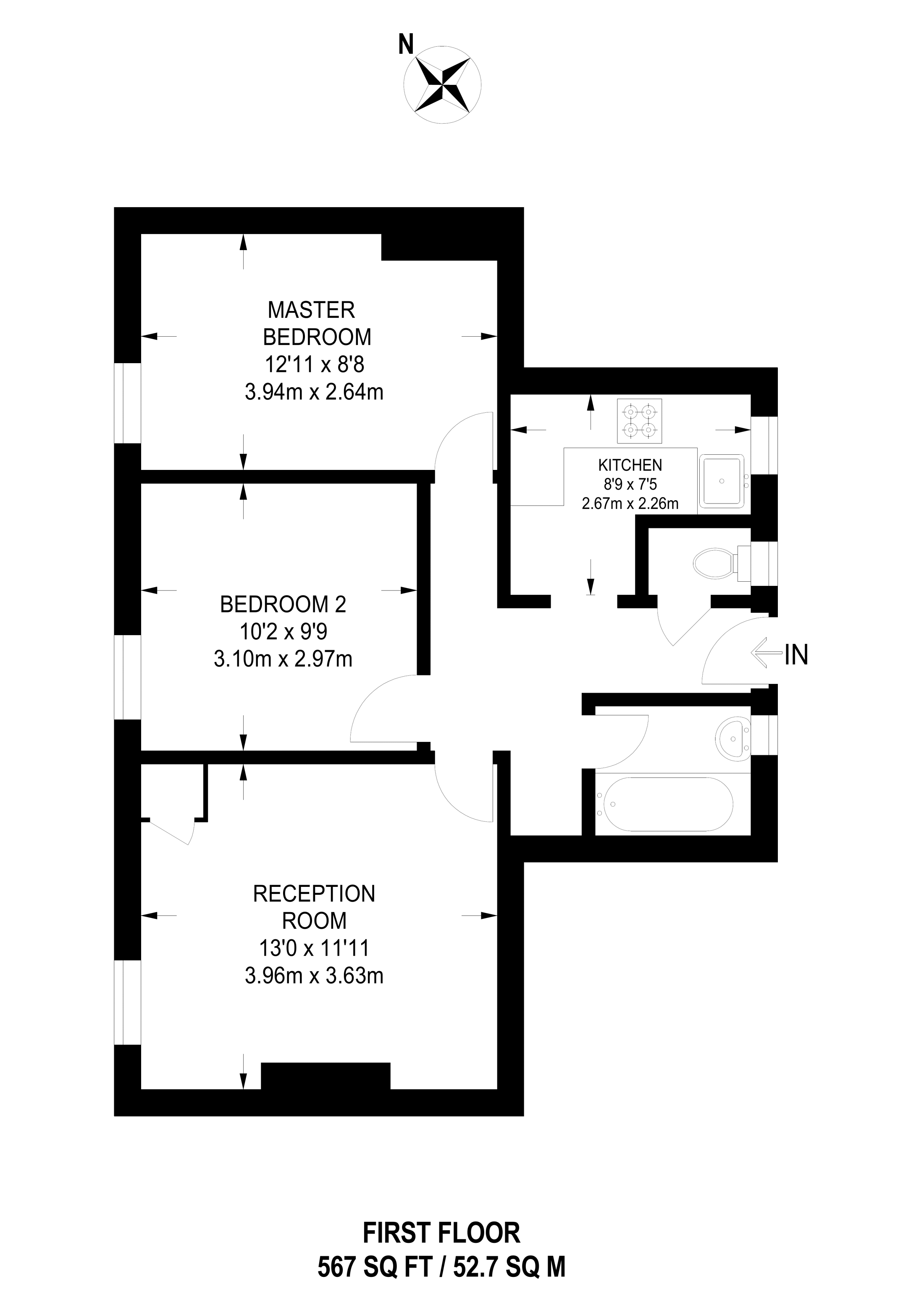 2 Bedrooms Flat to rent in Law Street, London Bridge, London SE1